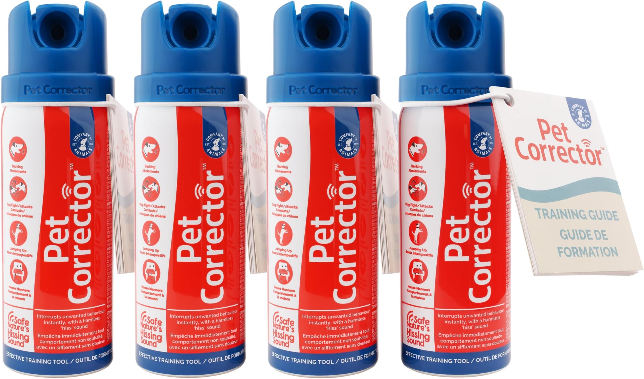 Pet Corrector Dog Trainer 4-Pack - Stops Barking, Jumping Up, Food Stealing, Furniture Deterrent, Dog Fights & Attacks. Help Control Your Pets Unwanted Behaviour. Humane, Safe & Effective, 30ml