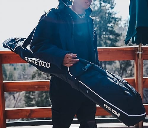 Miniatura 9 de Athletico Diamond Trail - Bolsa de esquí acolchada - Bolsa de viaje de esquí individual para transportar esquís