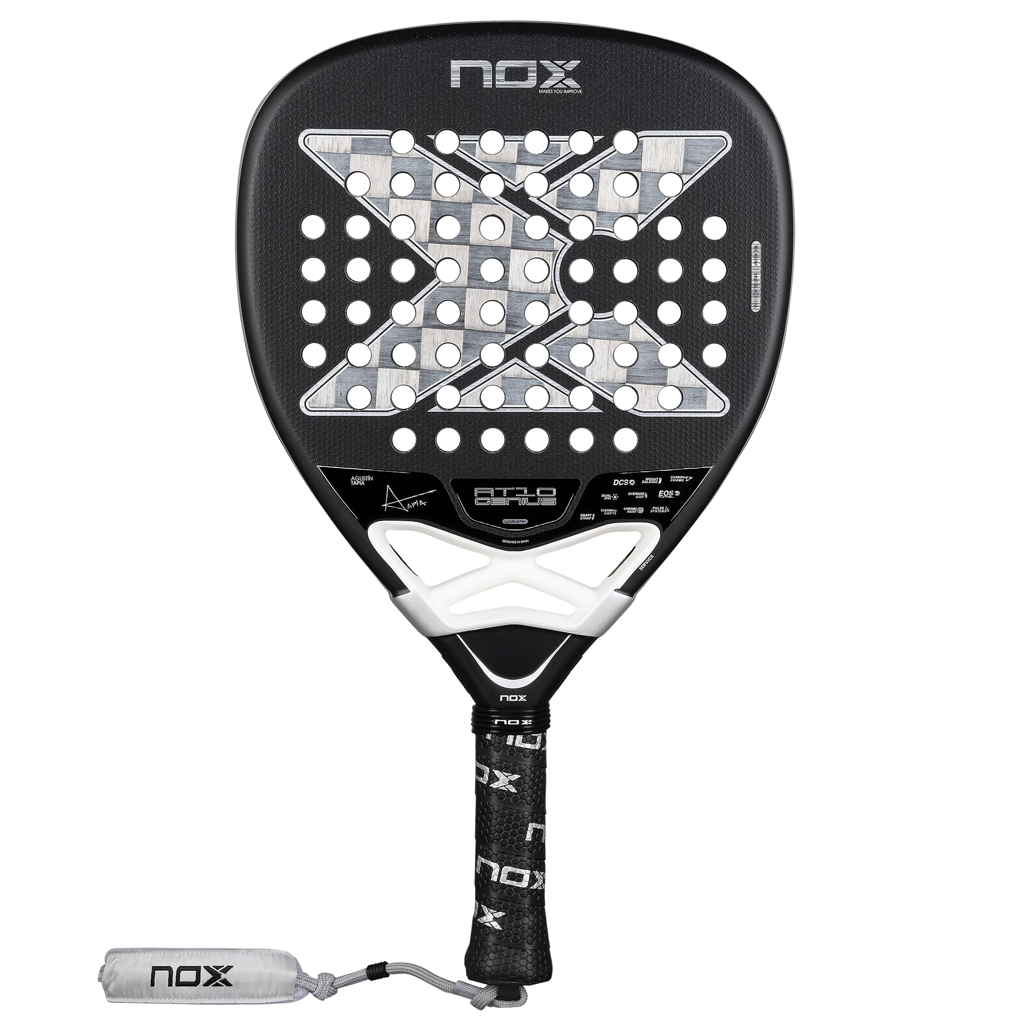 Nox At10 Genius Attack 18k Alum By Agustin Tapia Padel Racket 360
