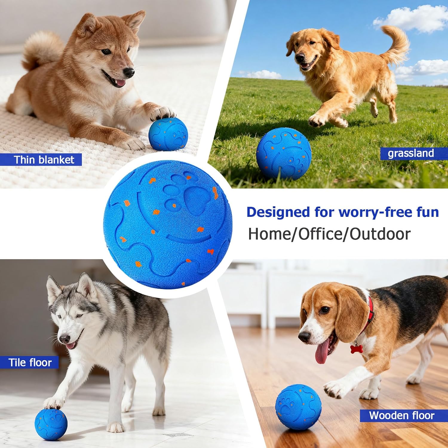 Interactive Dog Ball Auto Rolling, 3 Mode Auto Bouncing Ball, Automatic Moving, Rotating and Bouncing, Chew Proof E-TPU, Activated Dog Stimulation, Toy to Keep Them Busy - Image 7