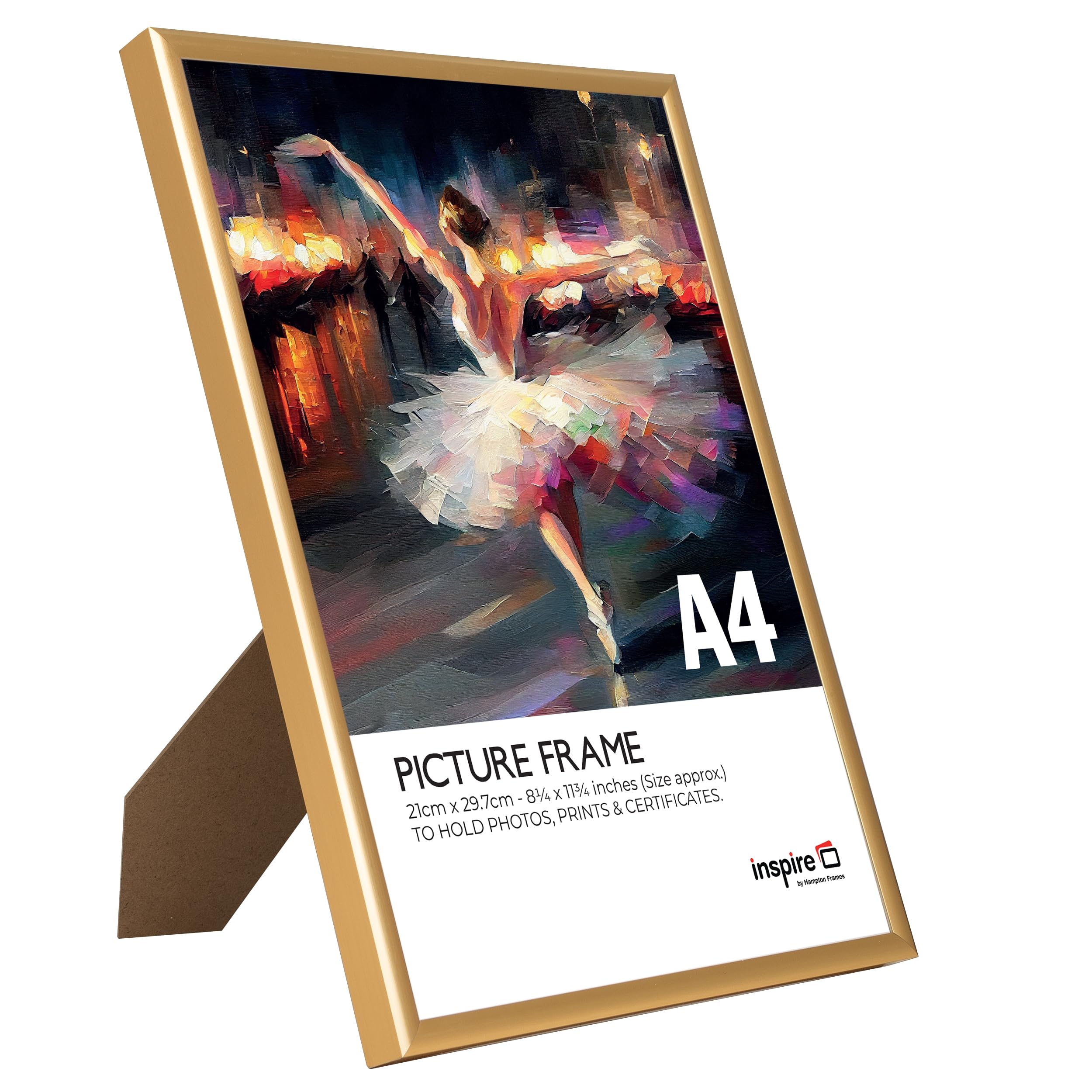 inspire by Hampton Frames, Gold, A4 (21x30cm) - Image 2