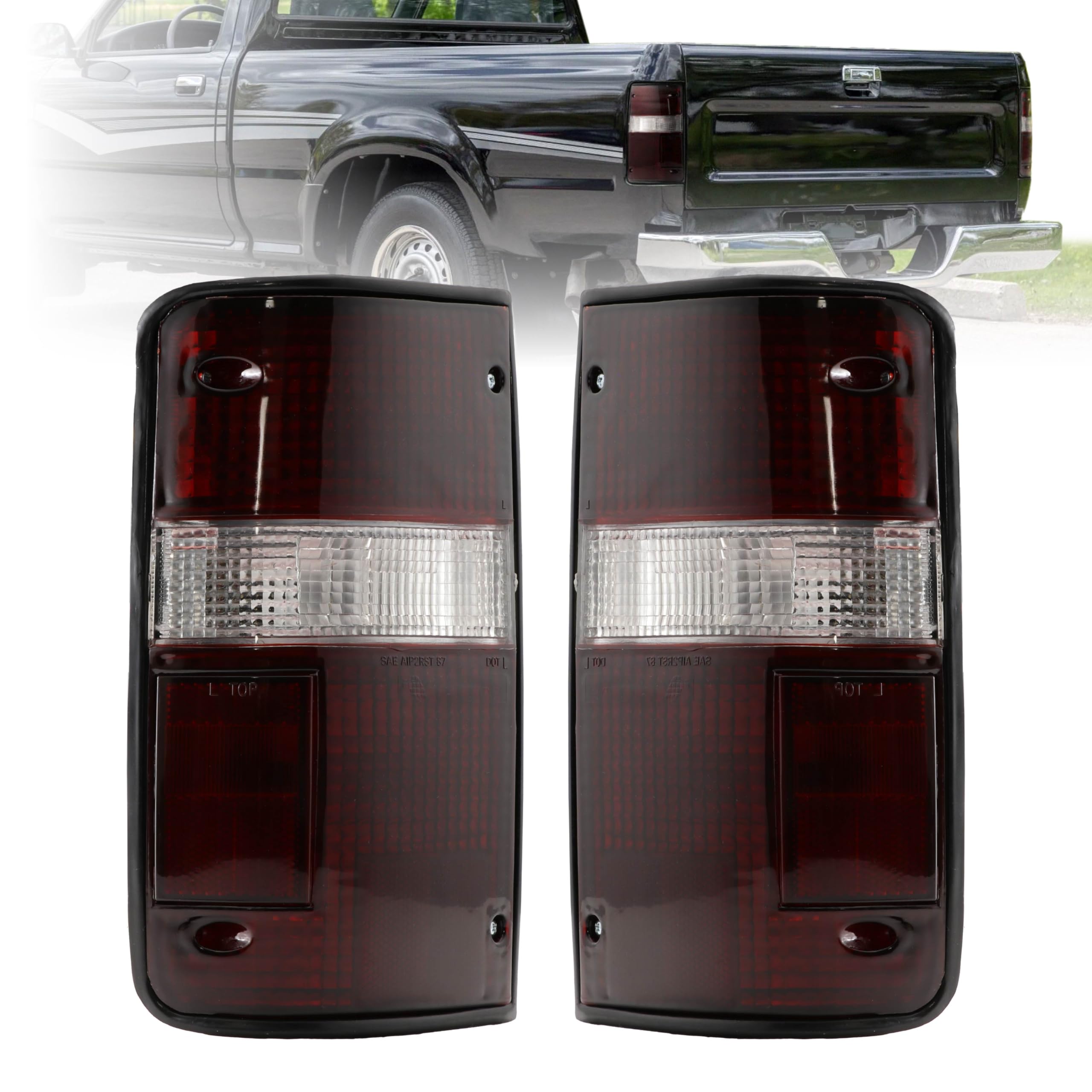US純正 89-95 PICKUP ハイラックス ピックアップ USテールレンズ Amazon.com: USR 89-95 Pick-up Smoked Tail Lamp – Replacement