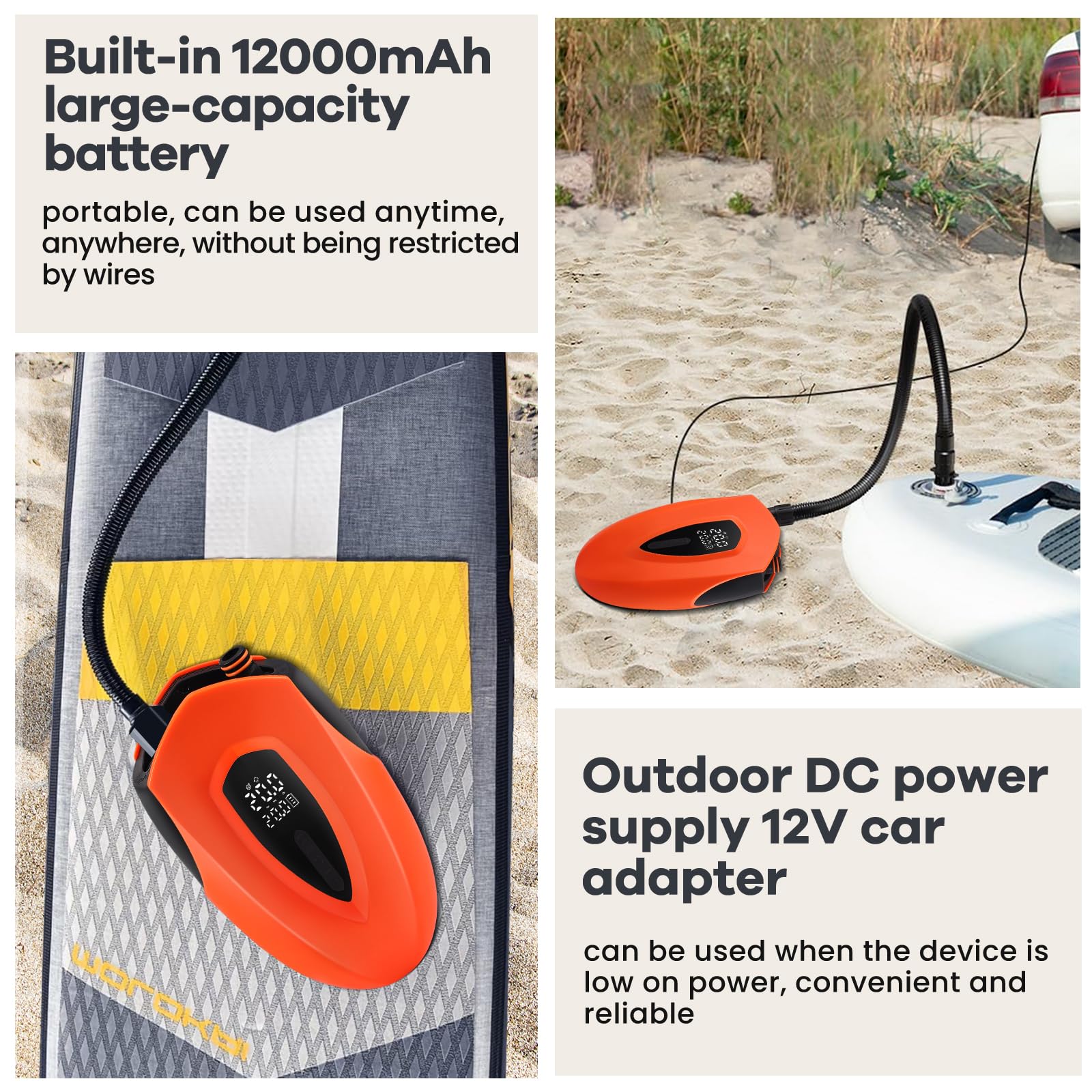 Pompe Paddle Electrique Paddle Électrique Rechargeable 20PSI