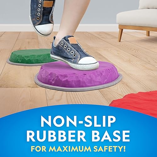 Miniatura 26 de NATIONAL GEOGRAPHIC Stepping Stones para niños: piedras antideslizantes duraderas que fomentan el equilibrio de los niños pequeños y las habilidades