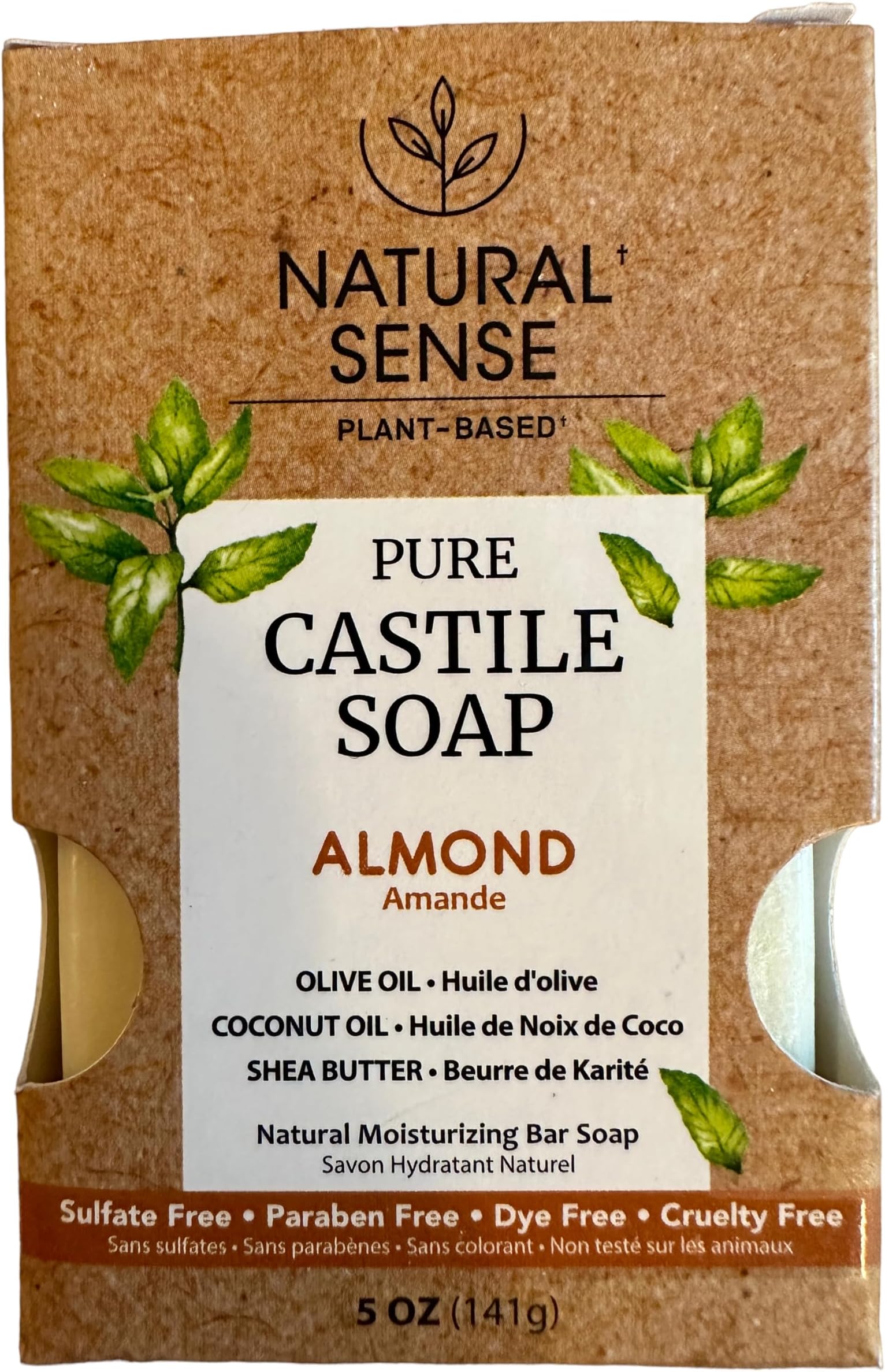 Natural Sense PlantBased Pure Castile Soap, ALMOND