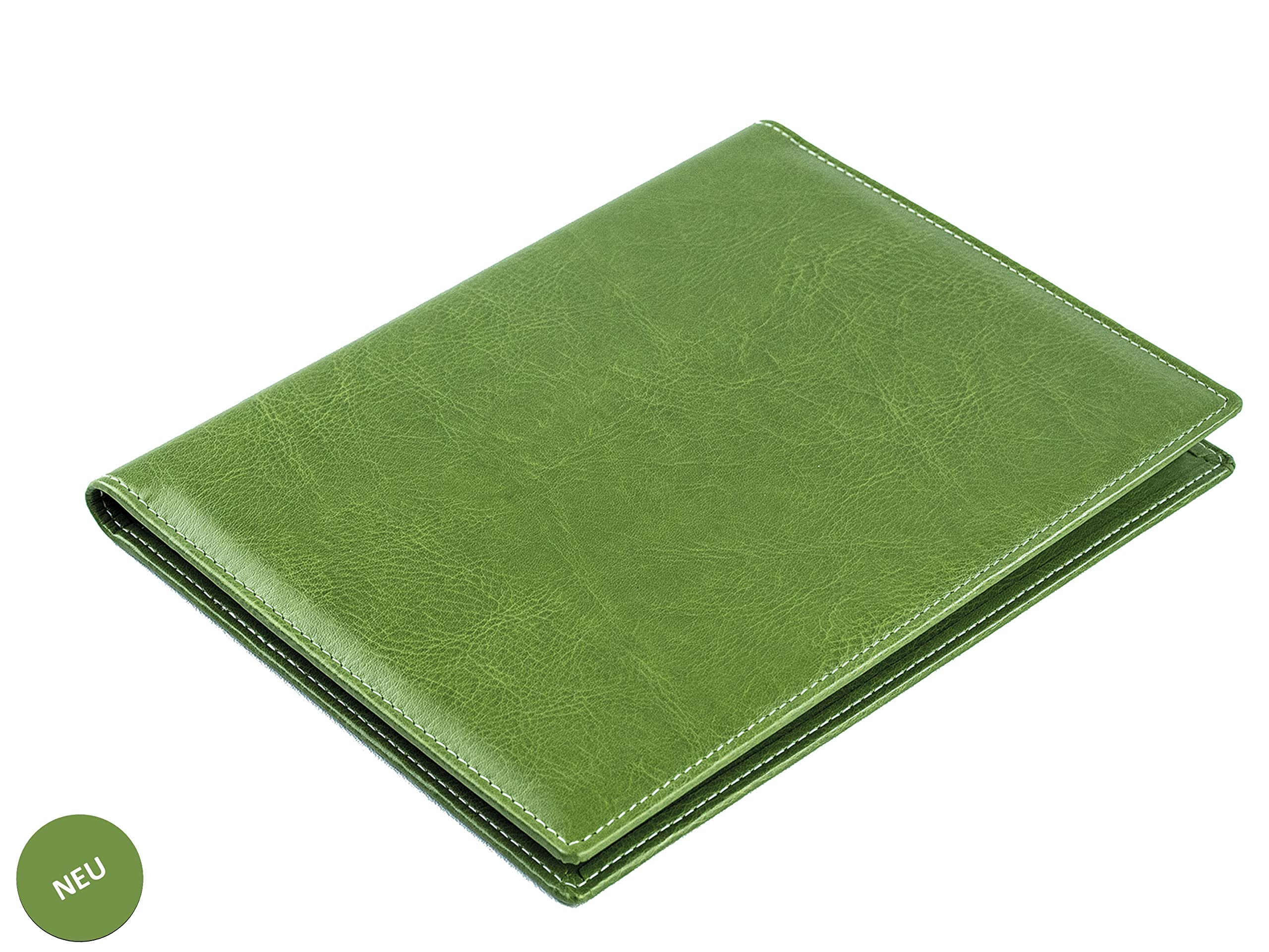 Cartella Portadocumenti DELMON VARONE - In Ecopelle Vegana, Grigio, Con Blocco Note A5, Portapenne - Foto 9