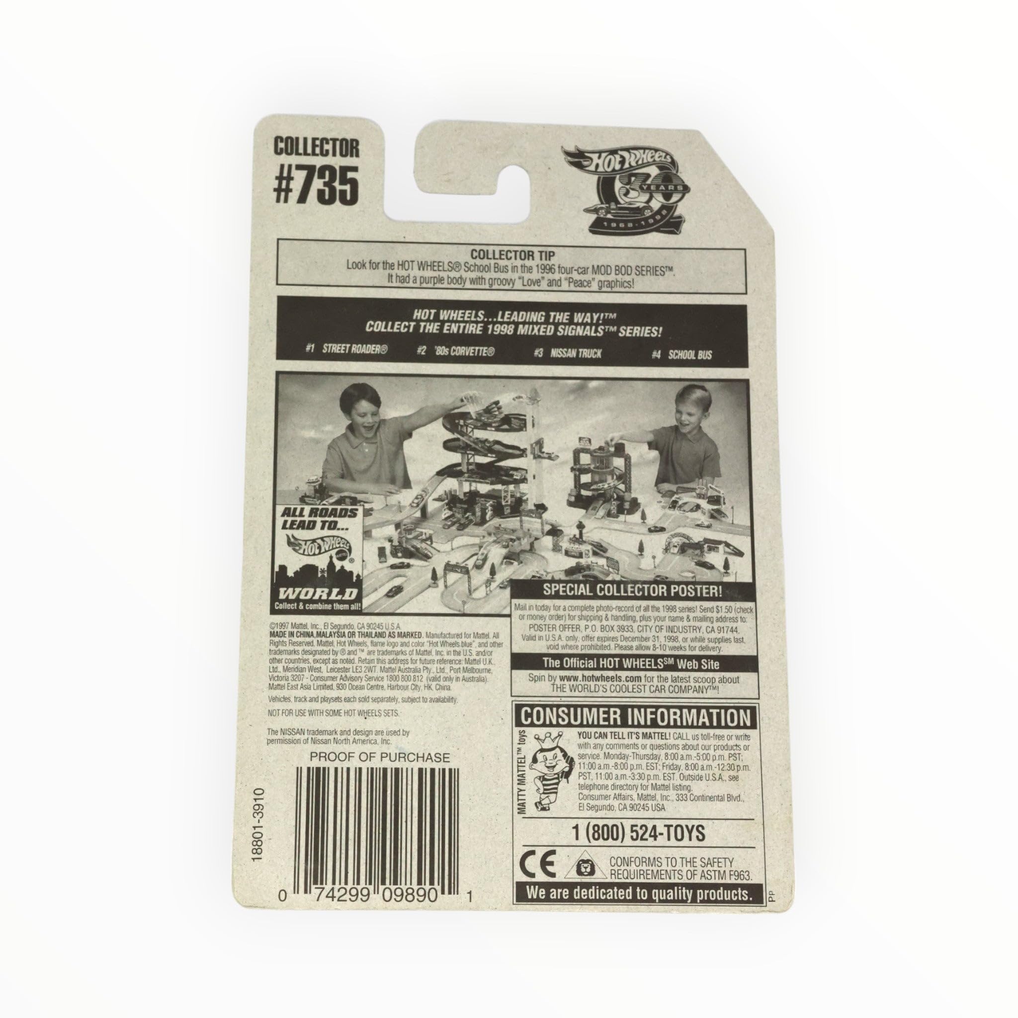 Amazon.com: Mattel Hot Wheels 1998 1:64 Scale Mixed Signals Series