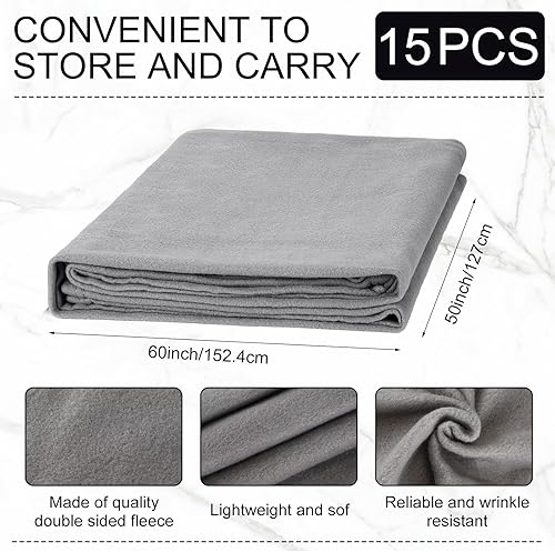 Miniatura 2 de 30 mantas de forro polar suave a granel acogedoras mantas de forro polar de 50 x 60 pulgadas, manta cálida y ligera para el hogar, oficina, regalos
