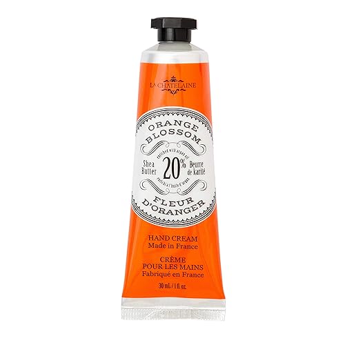 La Chatelaine - Crema de manos 20% manteca de karité, tamaño de viaje 1 oz (30 ml) con aceite de argán orgánico, hidratante, nutritivo, reparador,