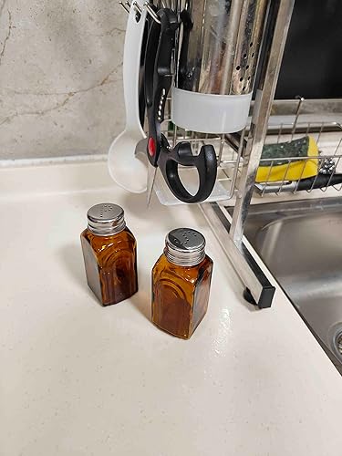 Miniatura 5 de Salero y pimentero de cristal retro (ámbar)