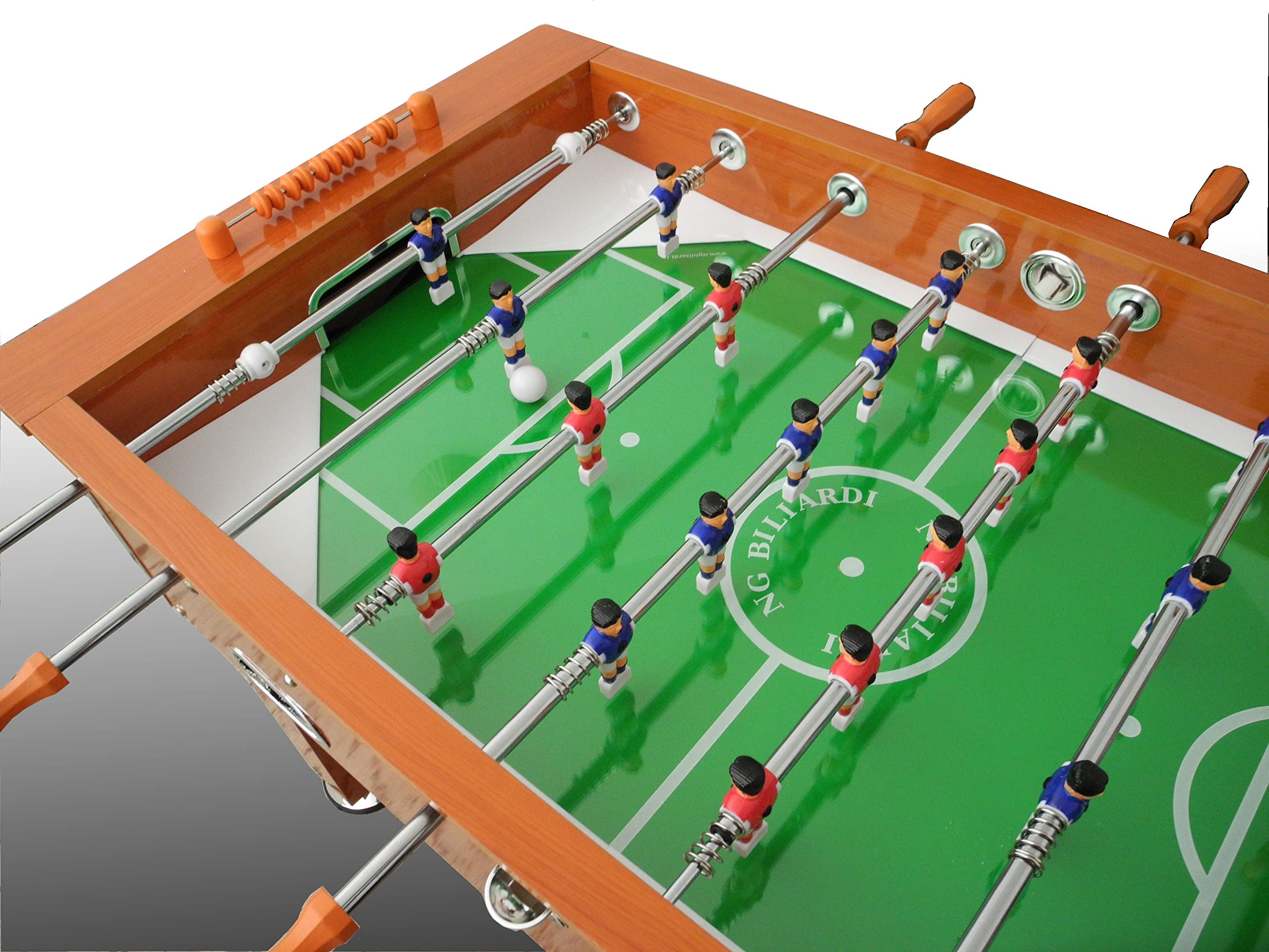 Biliardino Calcio Balilla ARENA PRO - aste rientranti - piano in vetro - Regolamentare