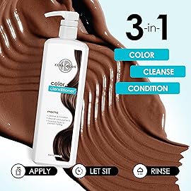 Keracolor Clenditioner MOCHA Hair Dye - Semi Permanent Hair Color Depositing Conditioner, Cruelty-free, 33.8 Fl Oz