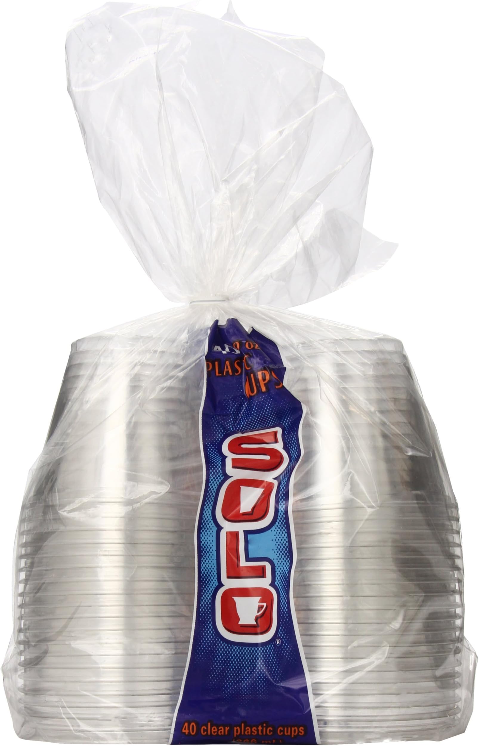Amazon.com: Solo Clear Plastic Cups, 9 oz, 40 ct : Health & Household