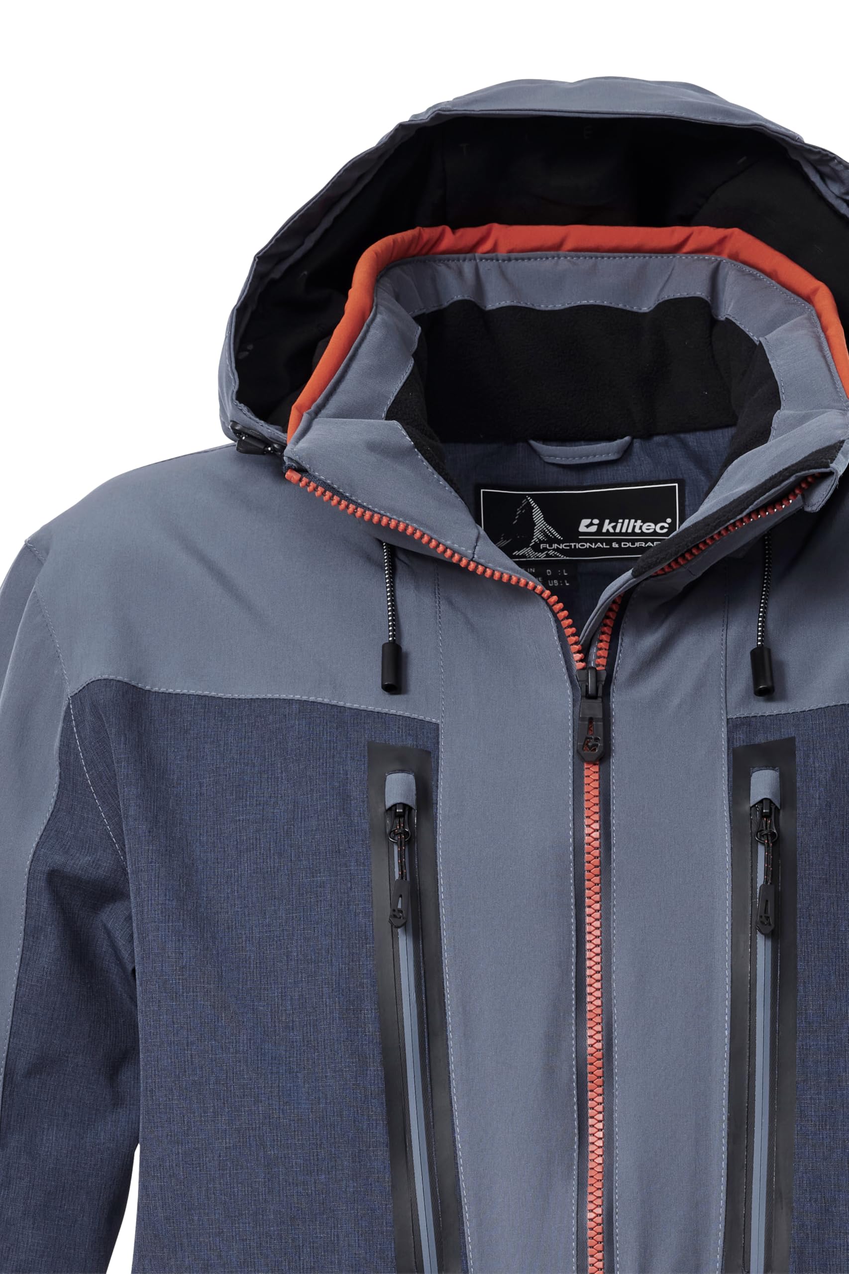 Killtec Ksw 47 Mn Ski Jckt Giacca da sci/giacca funzionale con cappuccio e paraneve con chiusura a cerniera Uomo