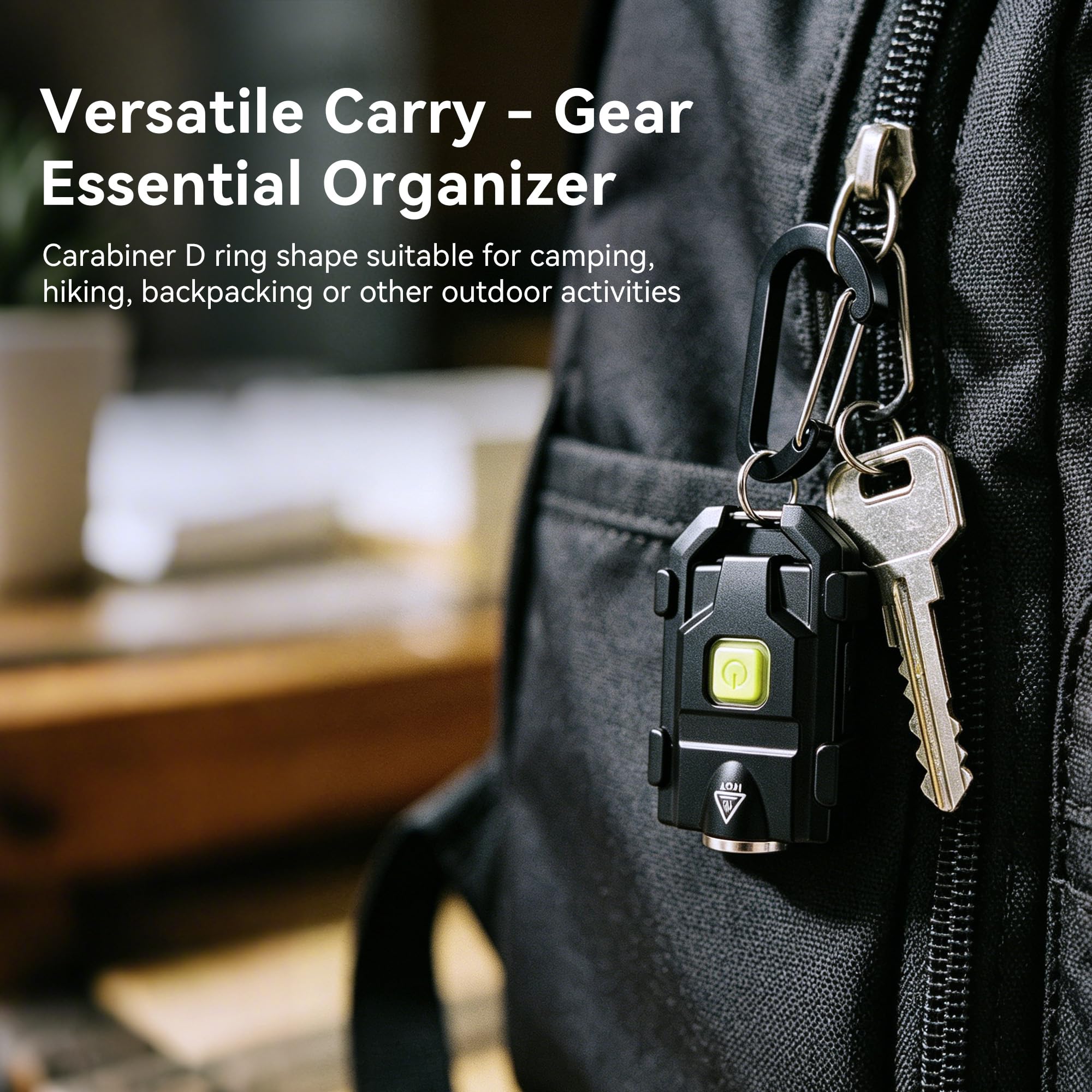 lexall H8 2 Pack Keychain Flashlight 500 Lumens USB-C Rechargeable