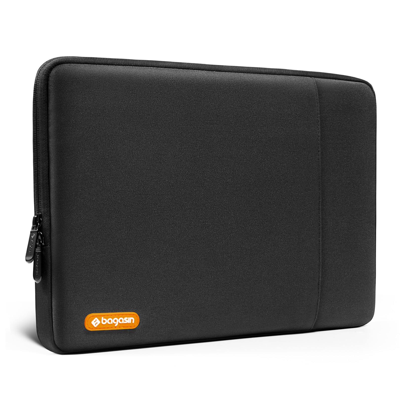 Bagasin Custodia per Laptop 13 Pollici, Sleeve Compatibile con MacBook Air M4 M3 M2 M1 2025–2018 / Pro M2 M1 2025–2016, Borsa Verticale in Poliestere con Tasca – Nero