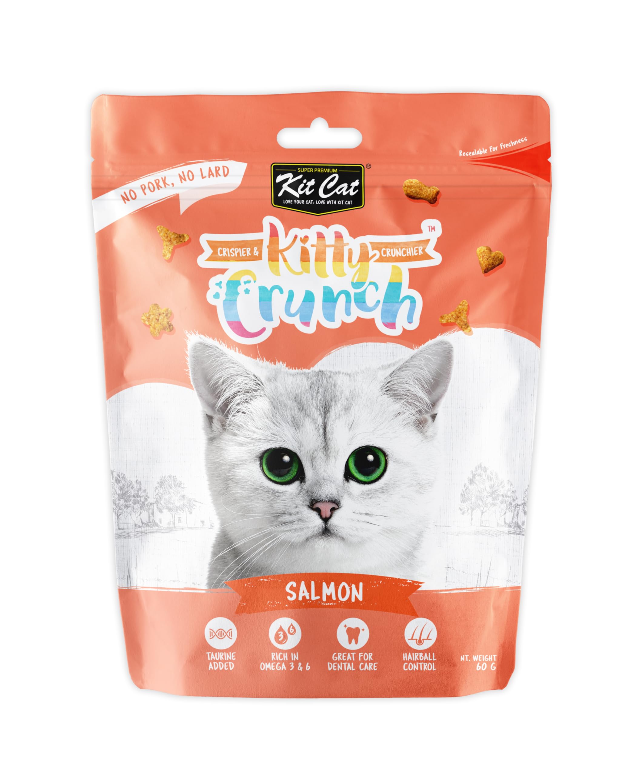 Kitty Crunch Salmon Flavor Treat 60g, KC9620