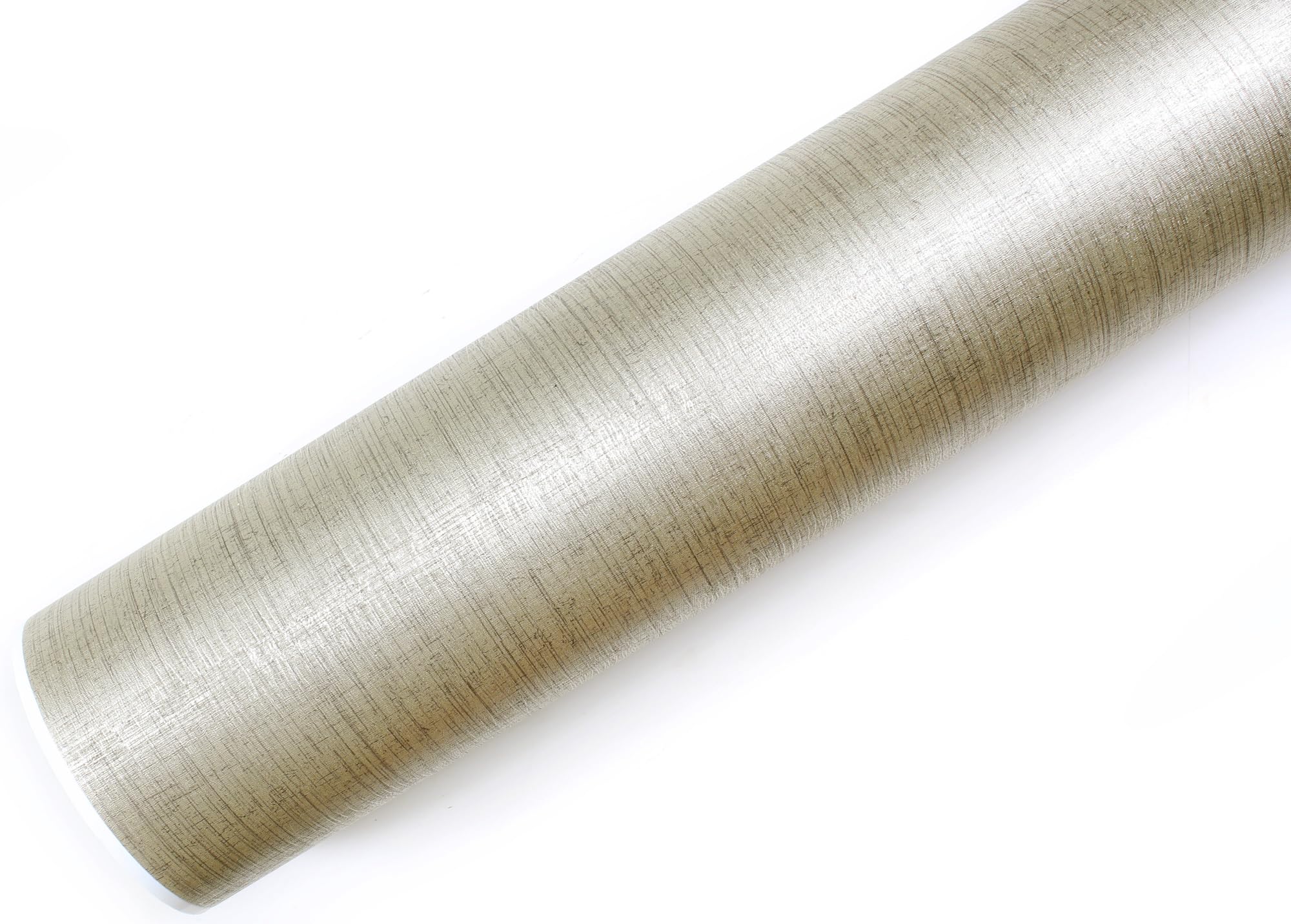 ROSEROSA Peel and Stick PVC Faux Metal Self-Adhesive Wallpaper Covering Counter Top Shelf Liner MG5010-3