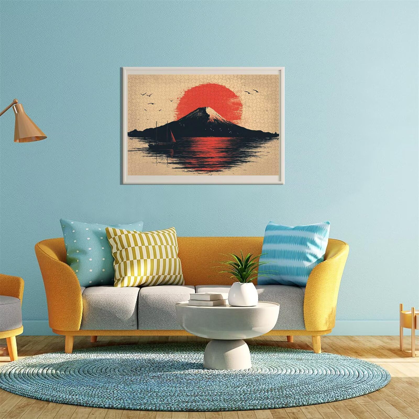 Puzzle Erwachsene 2000 Teile Sonnenuntergang Berg Educa Jigsaw für Kinder ab 8 Jahren Mädchen Jungen, Erwachsene Impossible Klassische Puzzles, Anspruchsvoll Spielspaß, Als Geschenke 70x99cm t-598