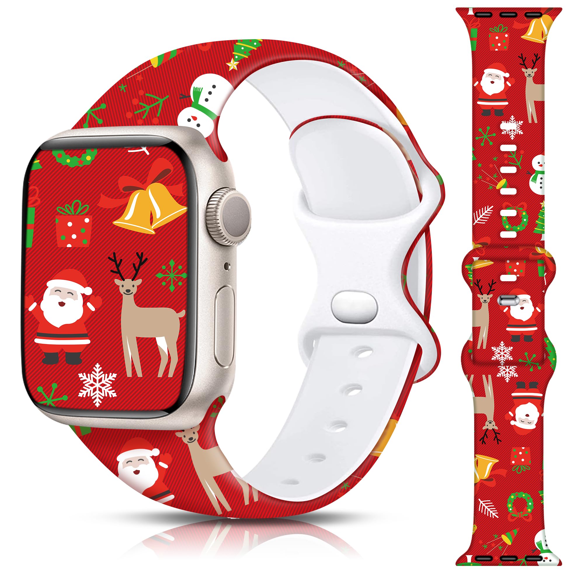 Bracelet arc-en-ciel pour Apple Watch pour homme et femme 38 mm, 40 mm, 41 mm (42 mm-Series 10) 44 mm, 45 mm, 46 mm, 49 mm (42 mm – Series 3/2/1), silicone souple pour Pride iWatch SE 3 Series