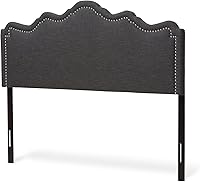 Vista 9 de Baxton Studio Cabeceros, Queen, Rosa Claro