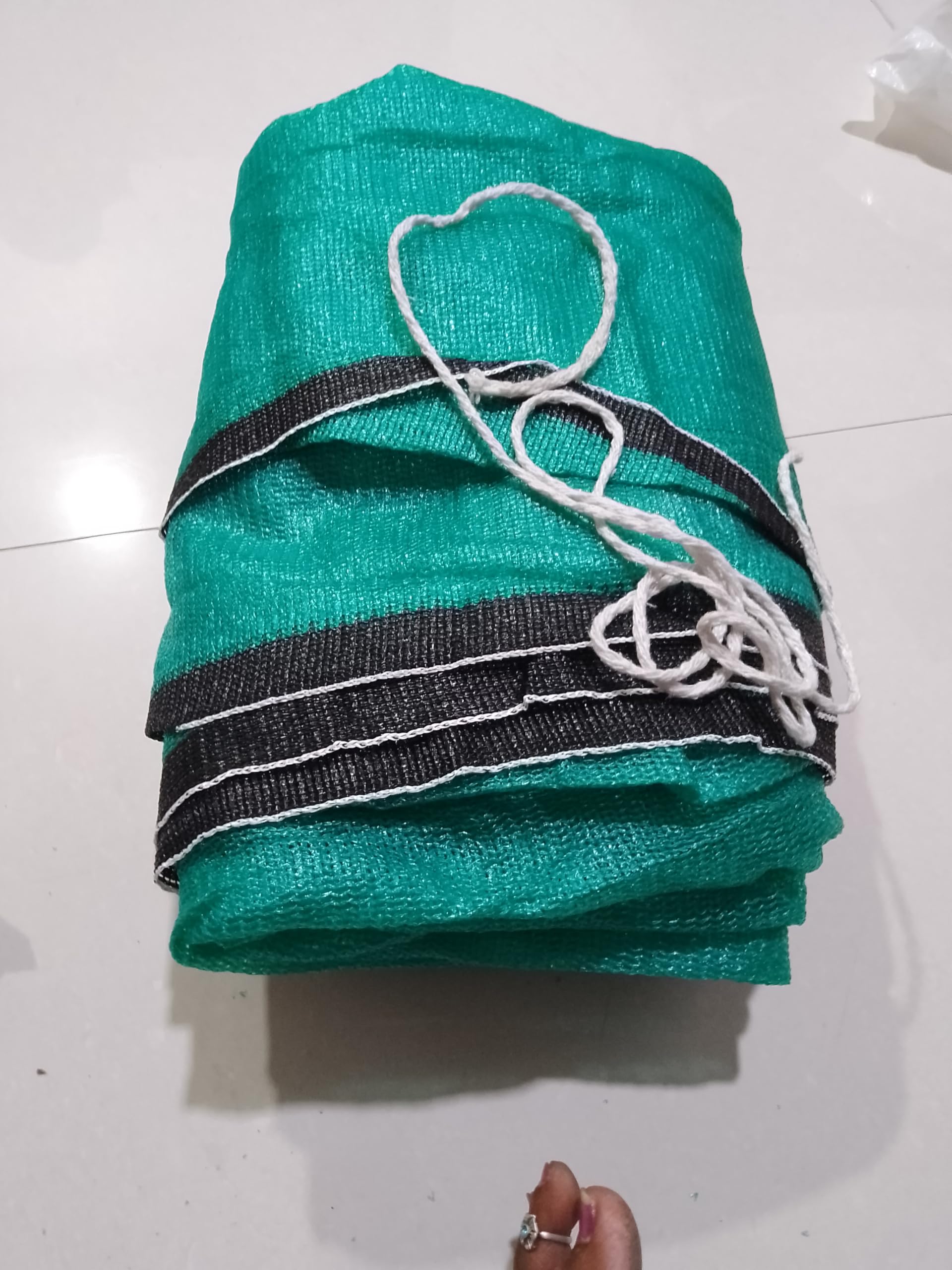 Garden Shade Net, 3m x 2m, 90% UV Protection, HDPE Warp Knitted Fabric with Niwar Loops and Rope, Green-picture-26