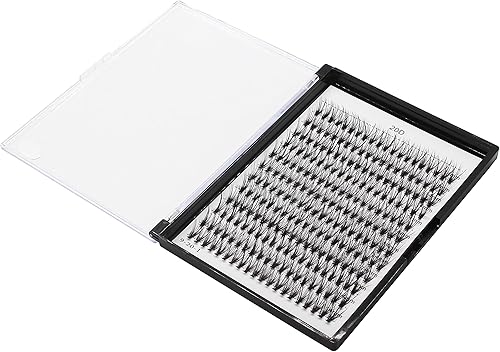 Miniatura 2 de Bodermincer 240 pestañas rizadas D 20D, maquillaje profesional, pestañas individuales en racimo (rizo 20D-D, 0.551 in)