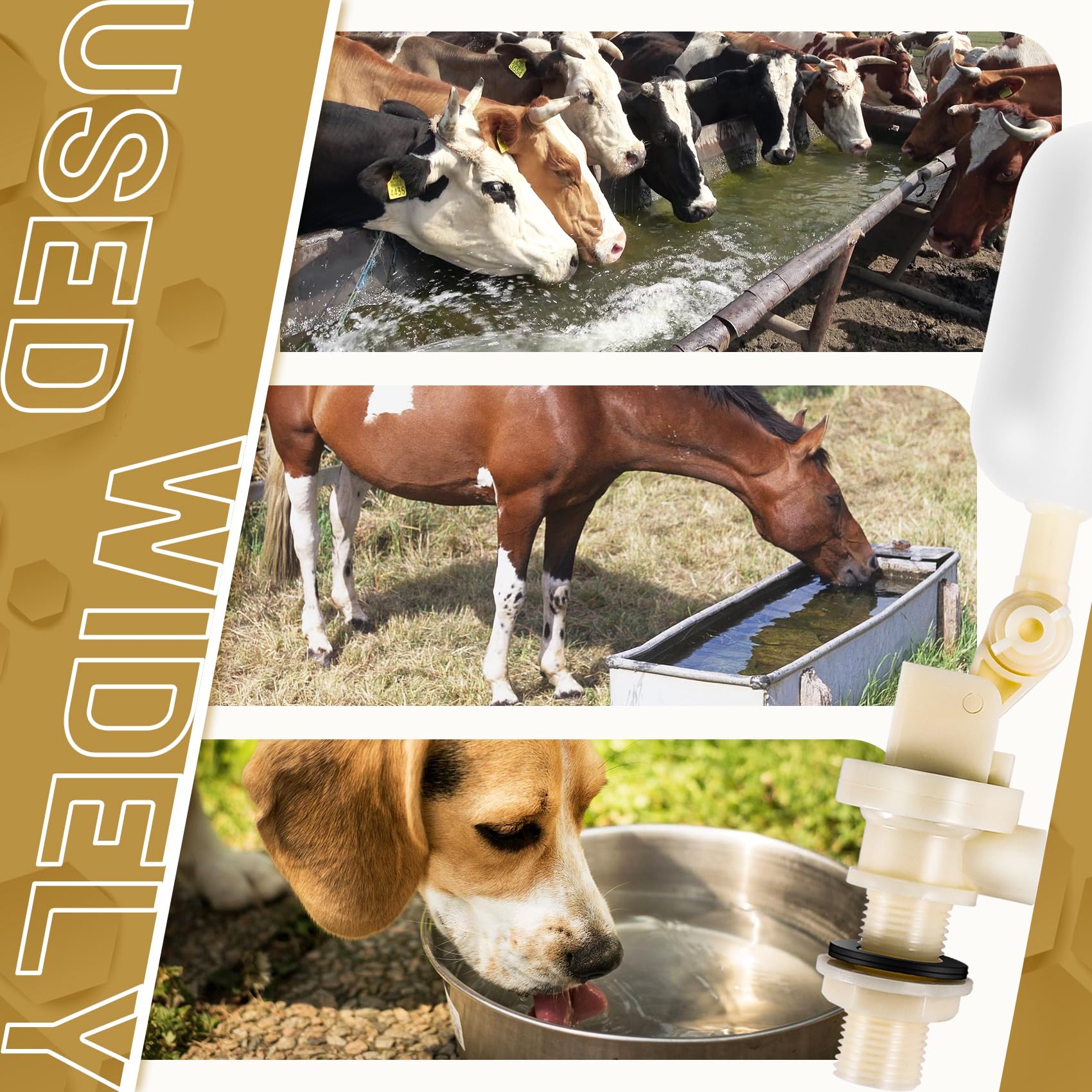Valvola galleggiante per acqua automatica Waterer SchüSsel bestiame capra pecora maiale cane acqua trogolo forniture fattoria