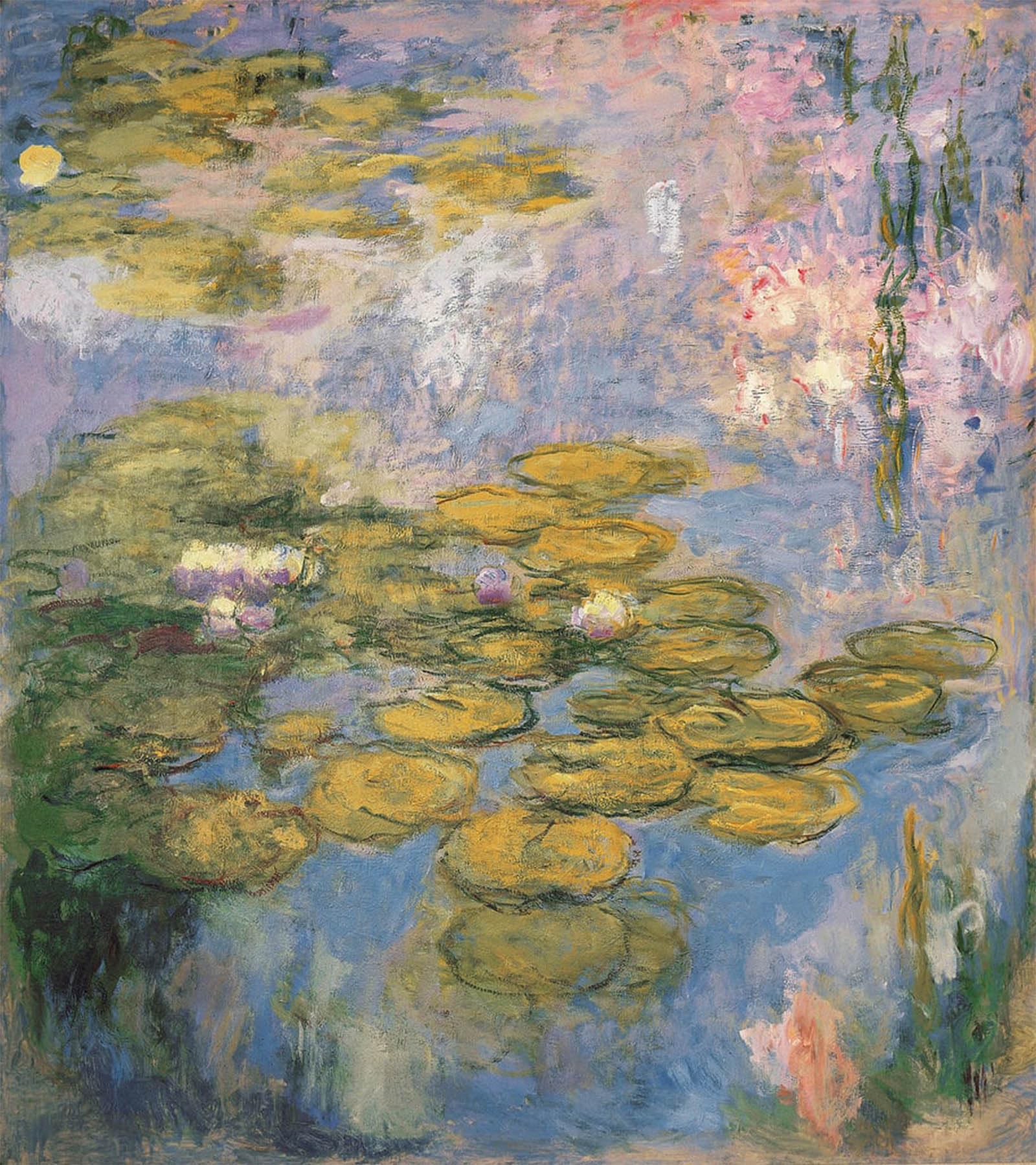 HRJUBWREE Retro Picture Art Painting Wall Poster Nymphéas by Claude Monet Vintage Art Print for Home Decor 60x90cm