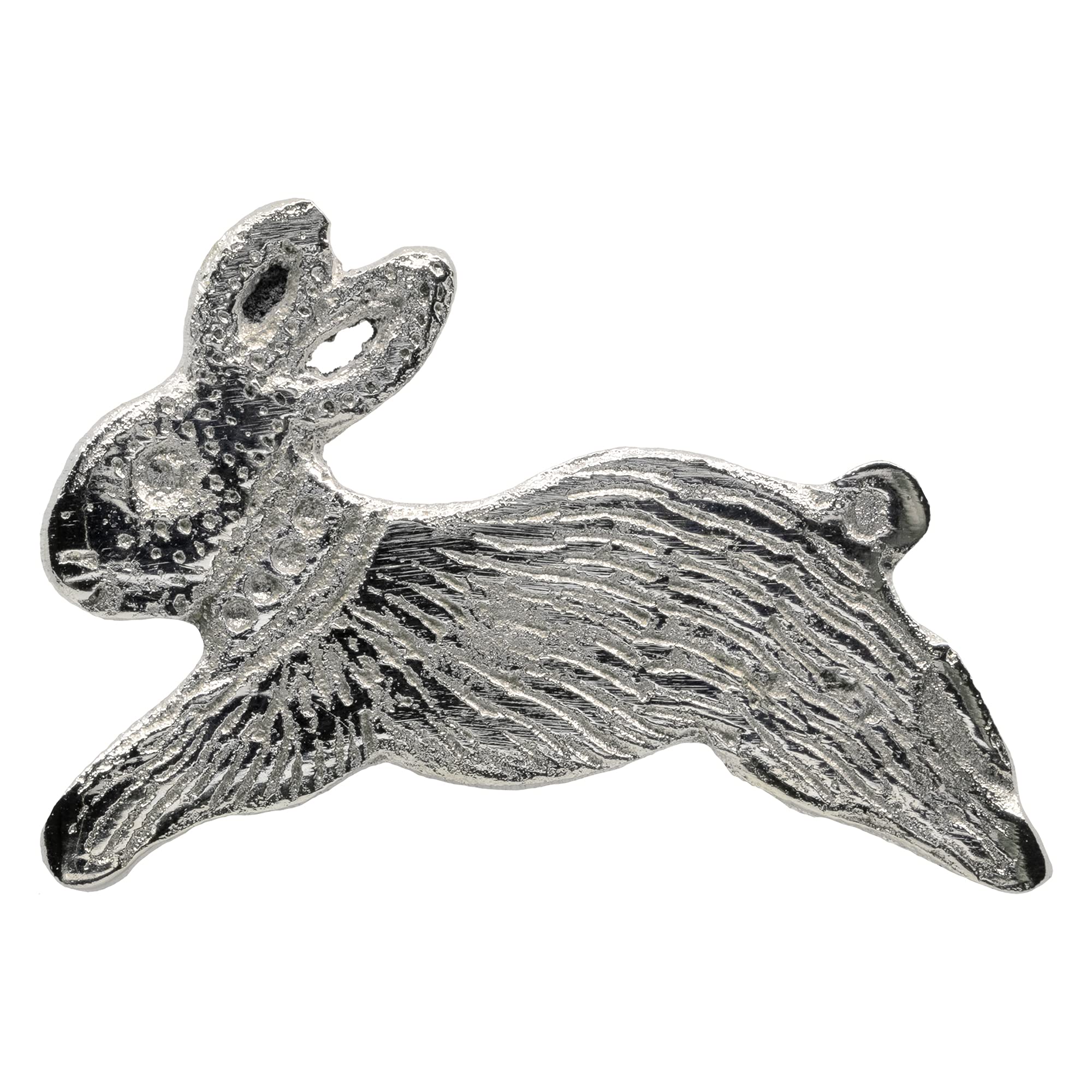 Ethniciti Silver Running Rabbit Left Knob Pull Handle Drawer Cupboard Cabinet