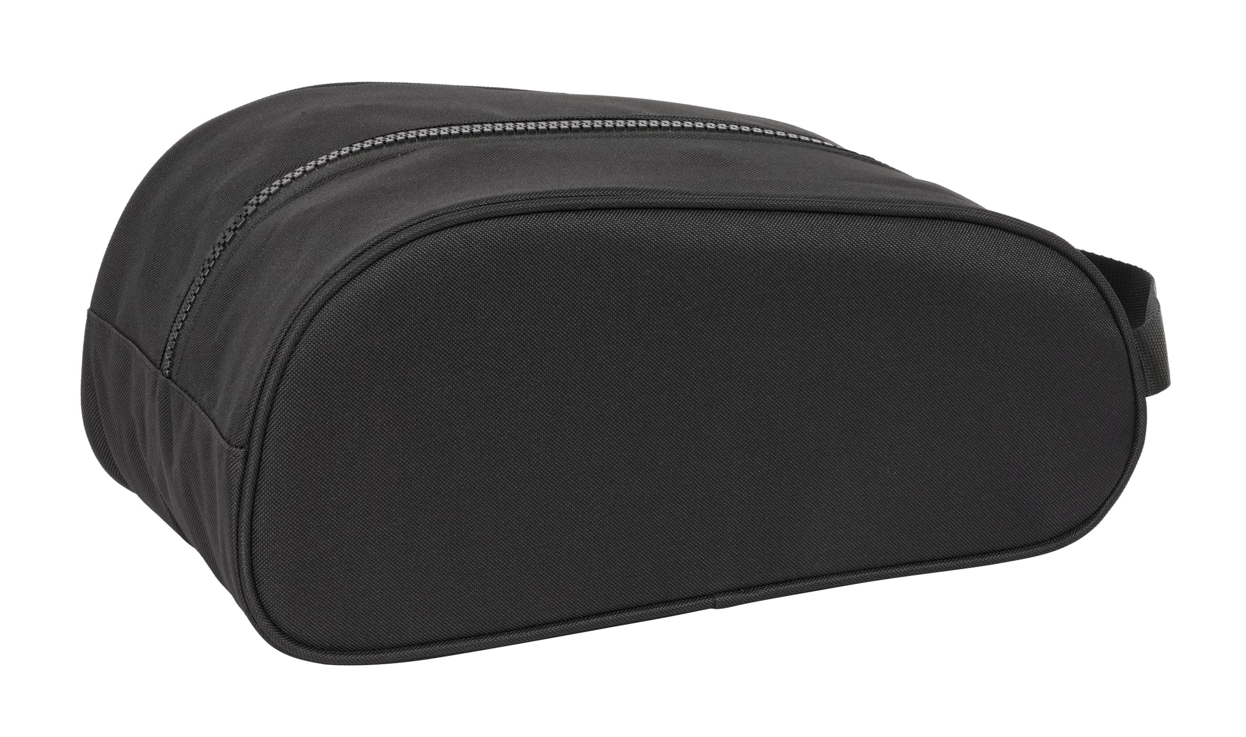 SAFTA F.C. Barcelona Black – Sac à Chaussures Ovale, Multifonction, pour Sport, extrascolaire, Football, Confortable et Polyvalent, 34 x 18 x 15 cm, Couleur Noire, Noir, Estándar, Décontracté