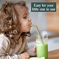 Vista 4 de Simka Rose Pajitas de silicona de alta calidad, popotes flexibles reutilizables para adultos y niños, sin BPA, juego de popotes para bebés y niños