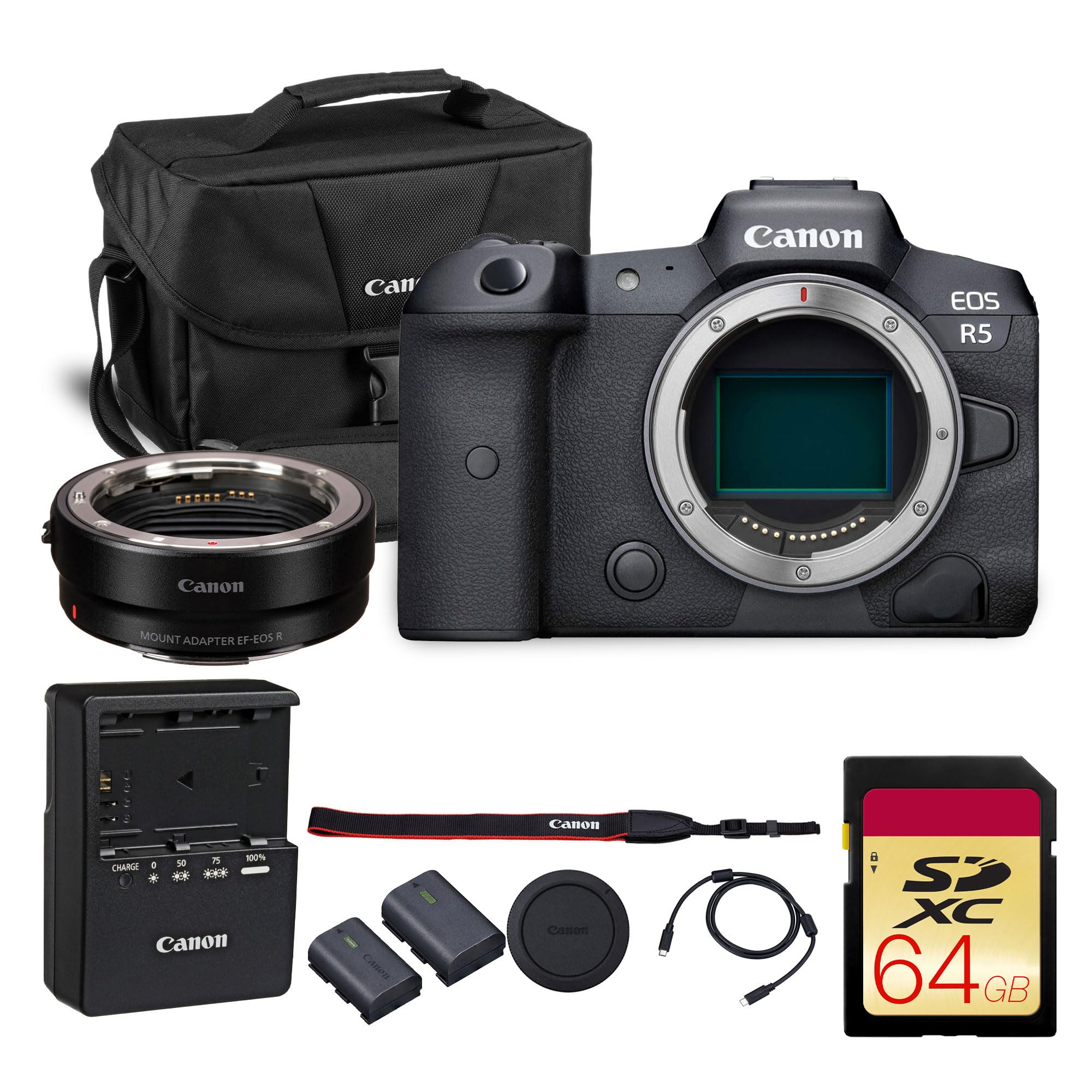 新品未開封　国内購入　CANON EOS R5　おまけつき Amazon.com : Canon EOS R5 Mirrorless Camera – 45MP Full-Frame RF