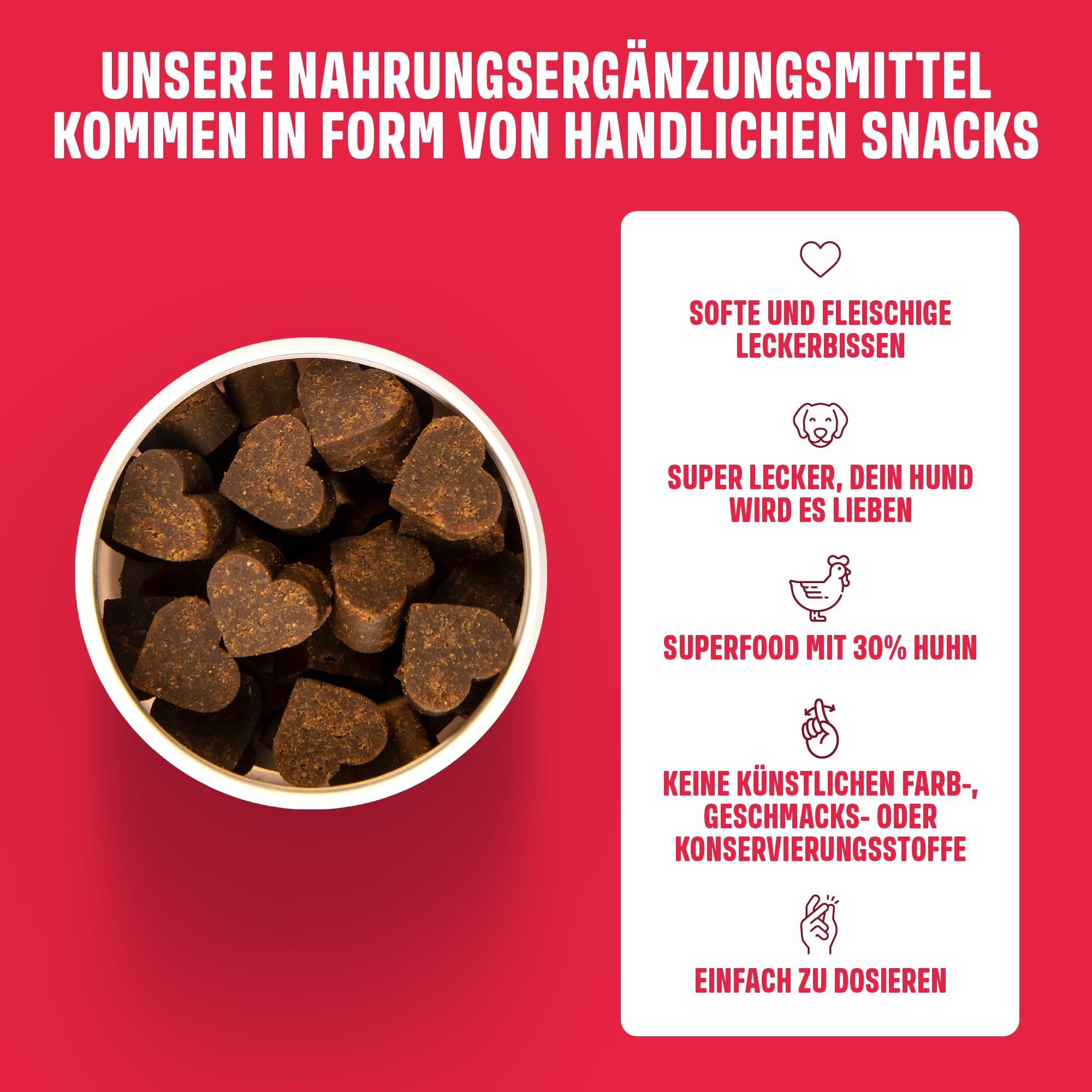 ivvi Allergy Immunity für Hunde – gegen Allergien & Juckreiz und zur Stärkung des Immunsystems - 60 leckere Snacks (270g) mit Lachs