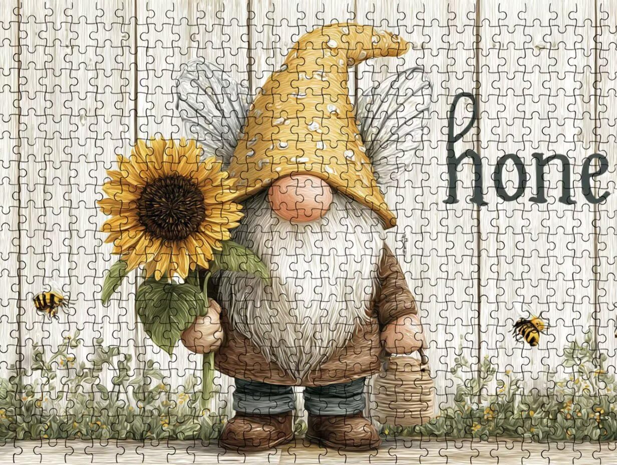 Puzzle per Adulti 3000, Girasole Api, legno Classico Puzzles LDYQS6-601