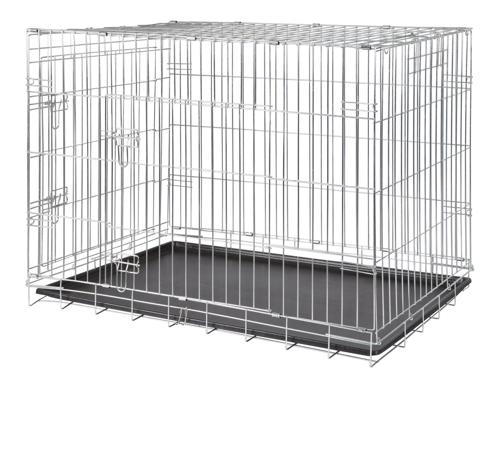 TRIXIE Hundebox Home – Größe L (109 × 79 × 71 cm), faltbarer Hundekäfig mit 2 Türen