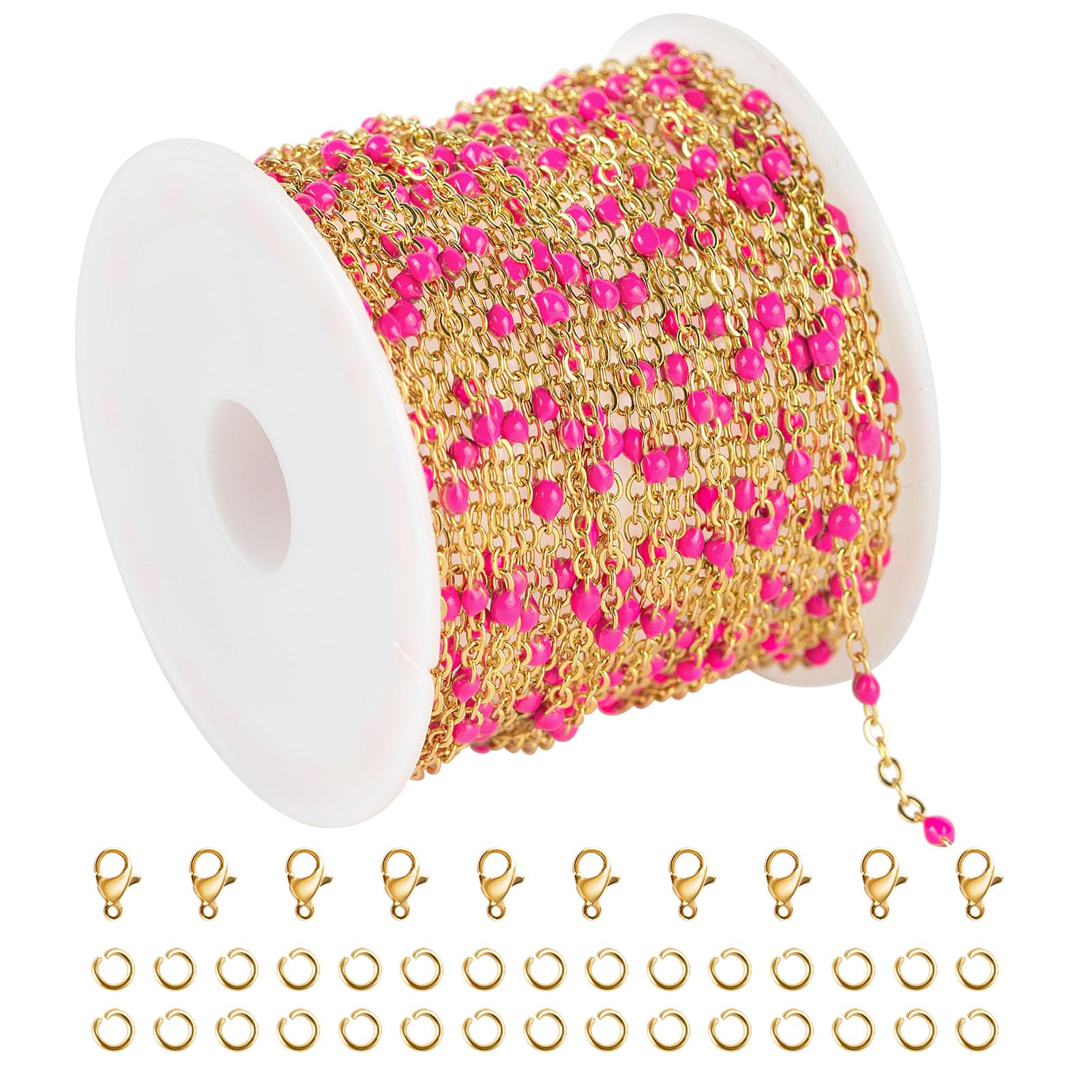 Gold Plated Jewelry Chains - Bulk for Necklace Making -14 Gold Plated Jewelry Chains - Bulk for Necklace Making -14