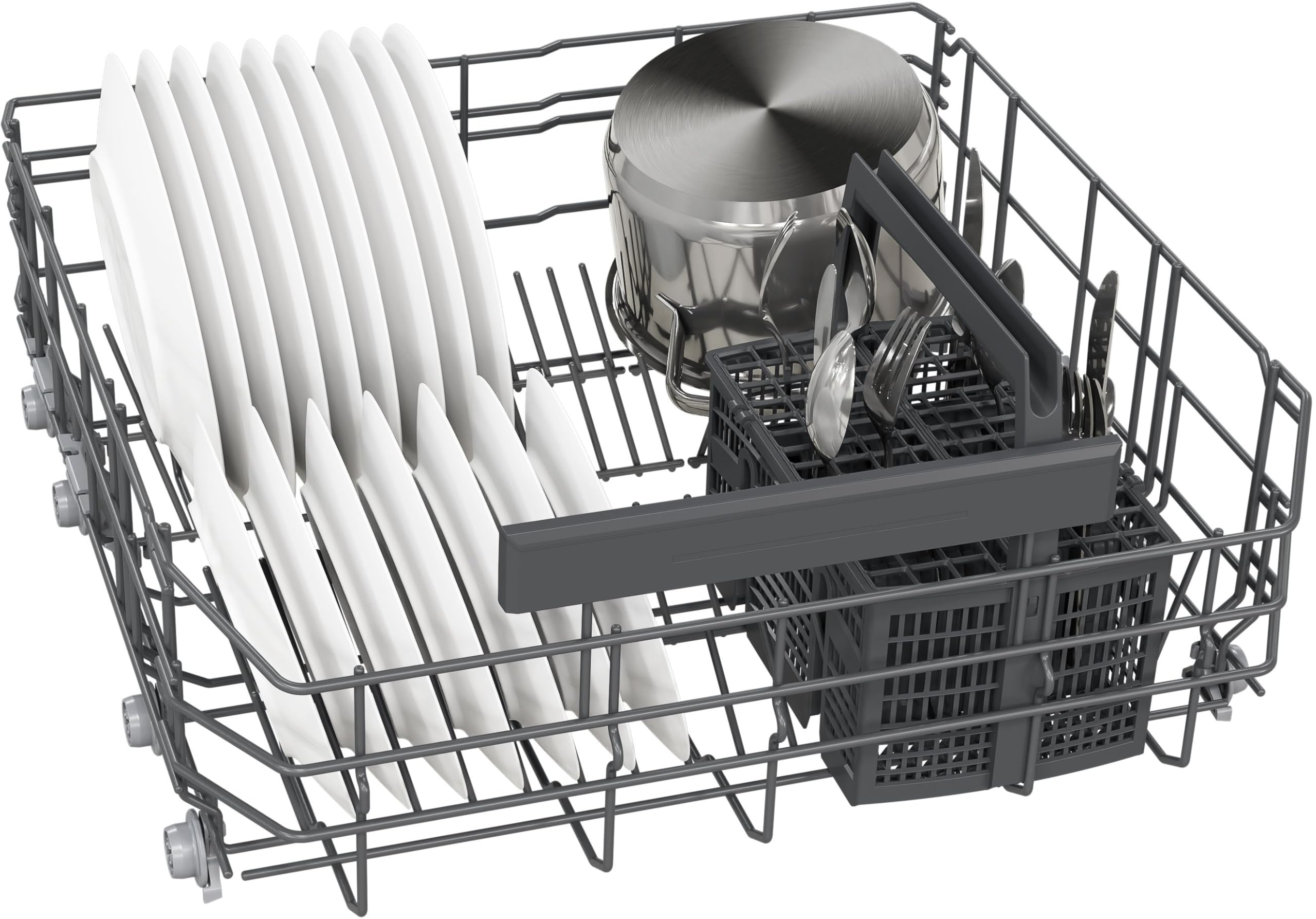 Siemens iQ300 Smarter Vollintegrierter Geschirrspüler 60 cm SN63EX22AE | Made in Germany, autoOpen dry Türöffnung, Spülturbo für schnelle Sauberkeit, flexible Körbe, infoLight
