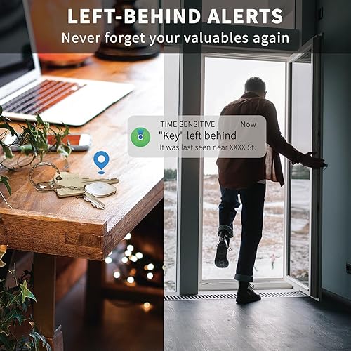 Miniatura 5 de Buscador de llaves, buscador de artículos funciona con Apple Find My (solo iOS), rastreador Bluetooth con llavero, batería reemplazable, protección