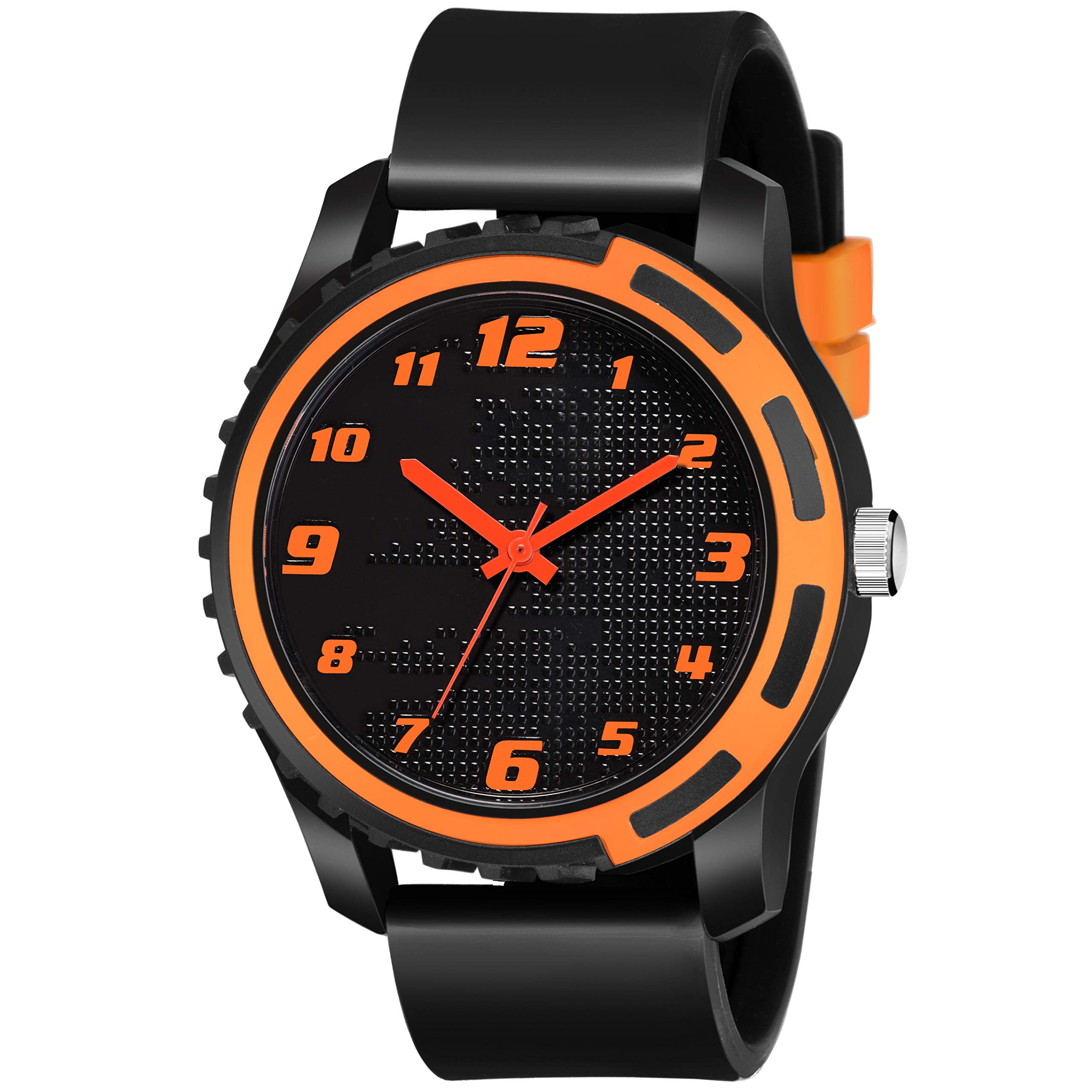 CLOUDWOOD Sport Analogue Mens & Boys Watch (Orange Dial Black Colored Strap) (B08JH44TRF) Amazon Price History, Amazon Price Tracker