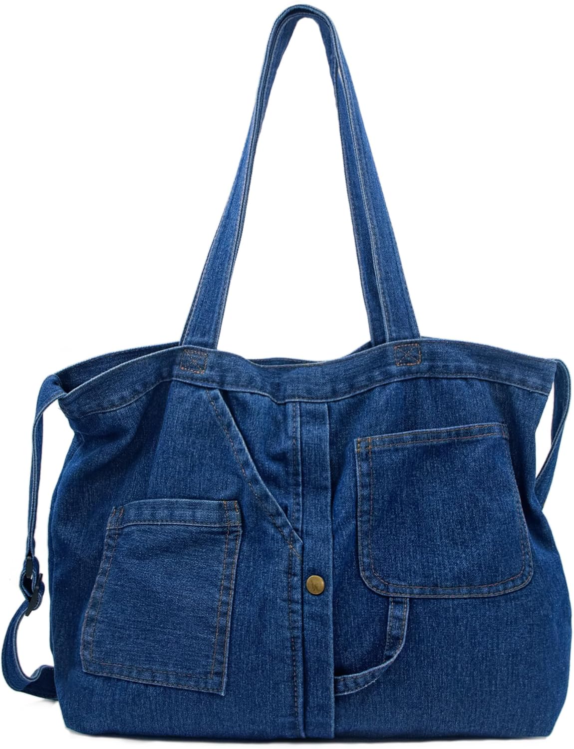 Women's Stylish Large Denim Crossbody Messenger Bag for Woman Spacious Jean Shoulder Purse Tote Hobo Bag | Stylish, Large, School, Spacious, Jean