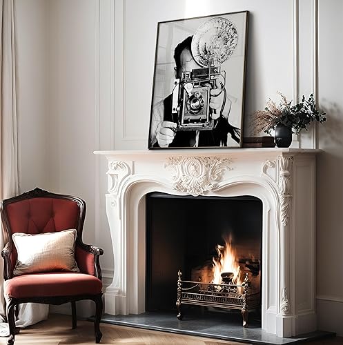 Miniatura 4 de Monem Art - Póster vintage con cámara antigua, impresión retro de fotógrafo, arte de fotografía, regalo para hombres, mujeres, camarógrafos, gran