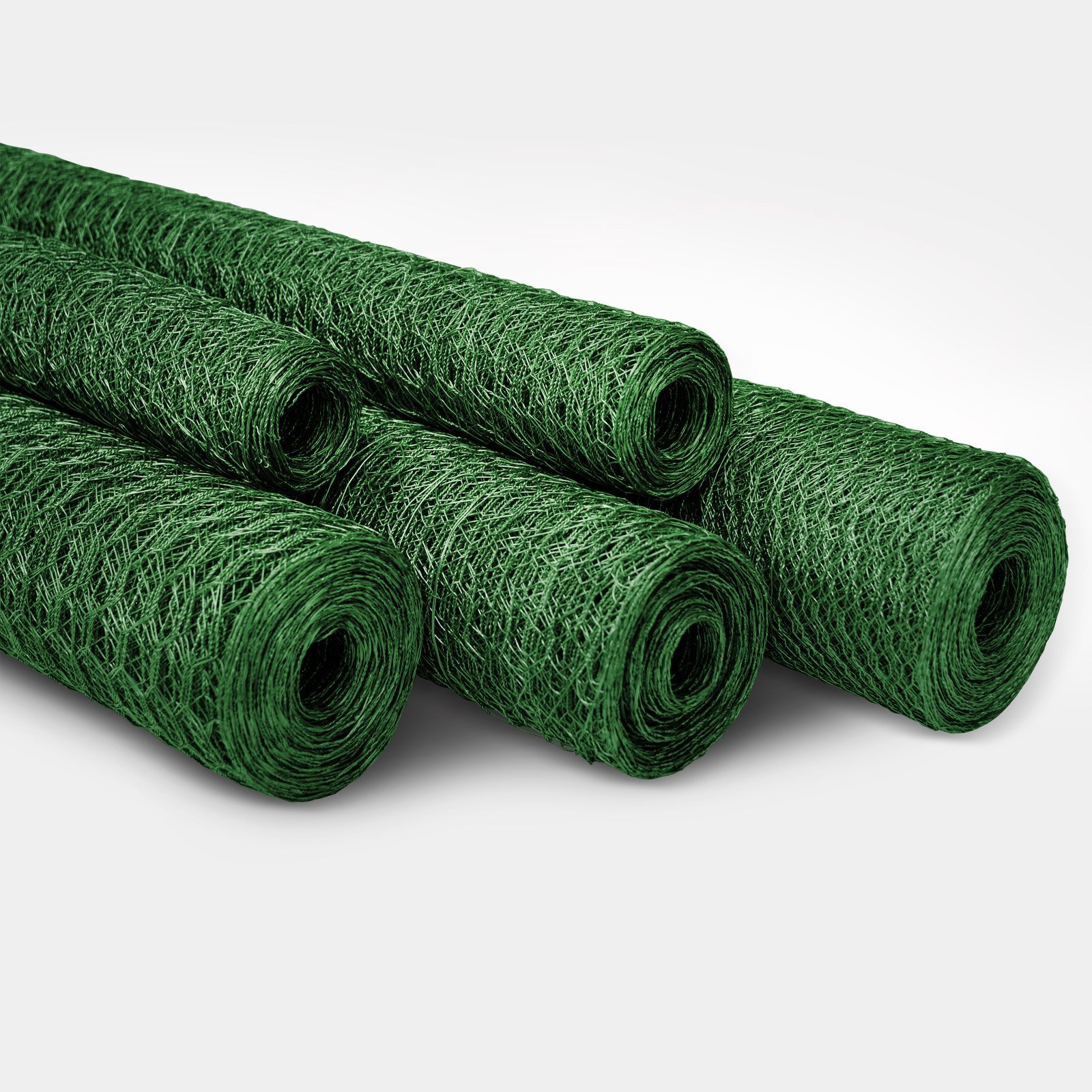 casa pura Grillage métallique galvanisé – Grille Anti-Volets et Fil de Volière - Grillage à Poule - Treillis métallique Anti-Rouille Maille hexagone, Épaisseur 0,8 mm 25mm - (H) 75 cm x (L) 25 m Vert