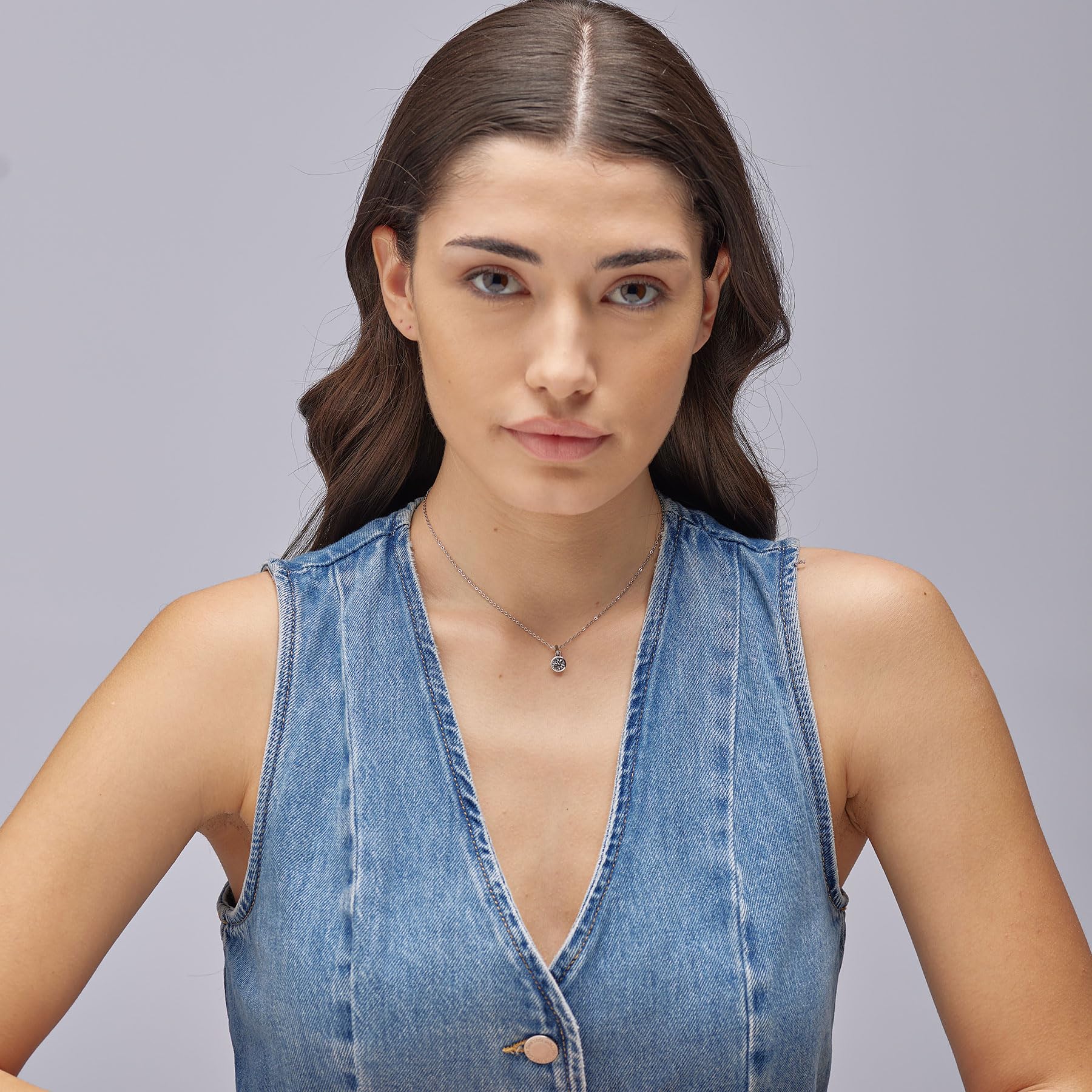 Brosway Collana Donna, Collana in Acciaio e Cristalli | Collezione Symphonia - BYM187