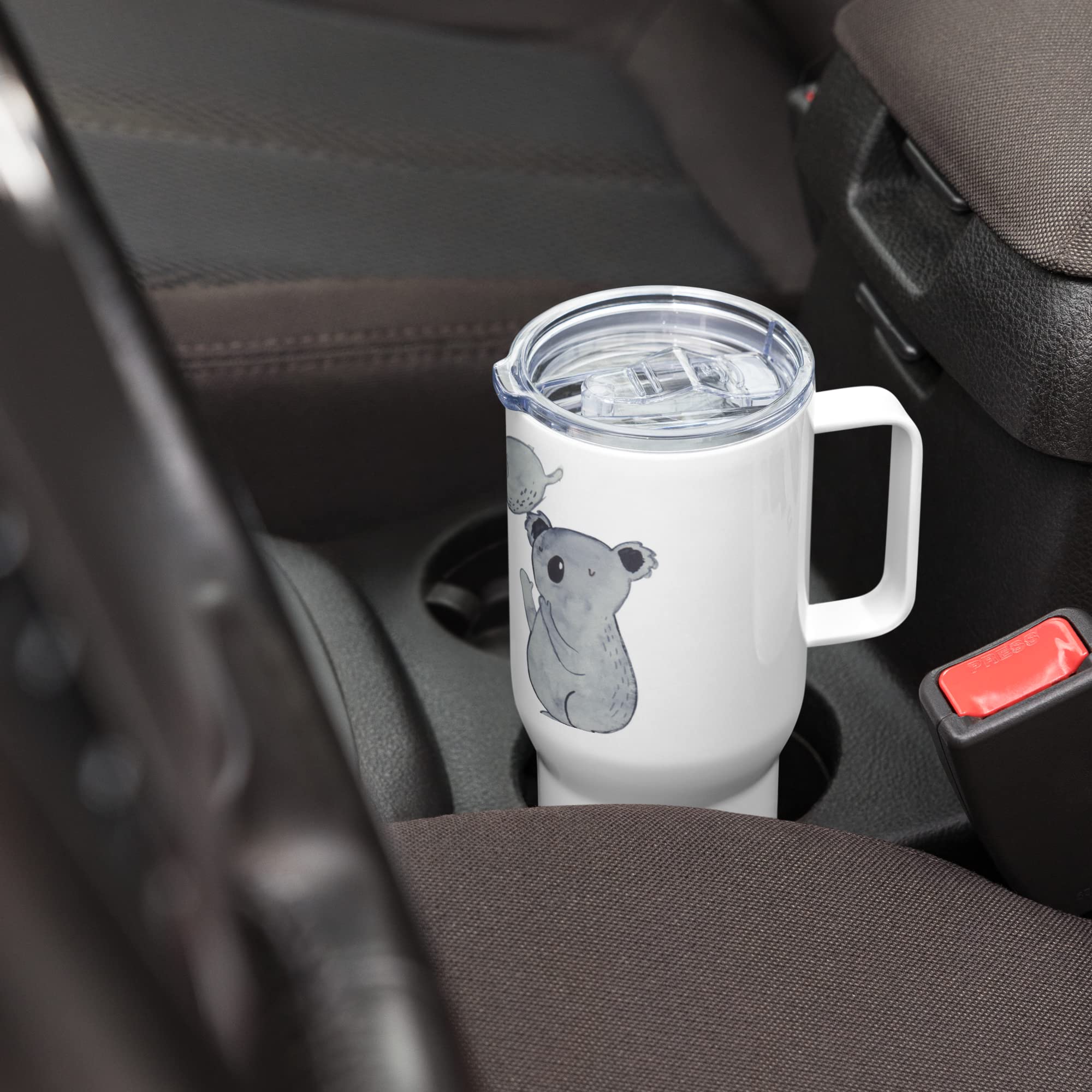 Mr. & Mrs. Panda Kaffee-to-go-Becher Koalas Feiern - Geschenk, thermosbecher, Koala, Geburtstag, Großer Thermobecher, Happy Birthday, Edelstahl Tasse, Thermos-Becher, Teetasse, Herz, Party