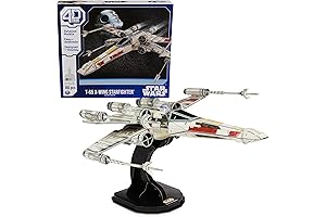 4D Build Star Wars T-65 X-Wing Star Fighter 3D Model Kit, Delectable...