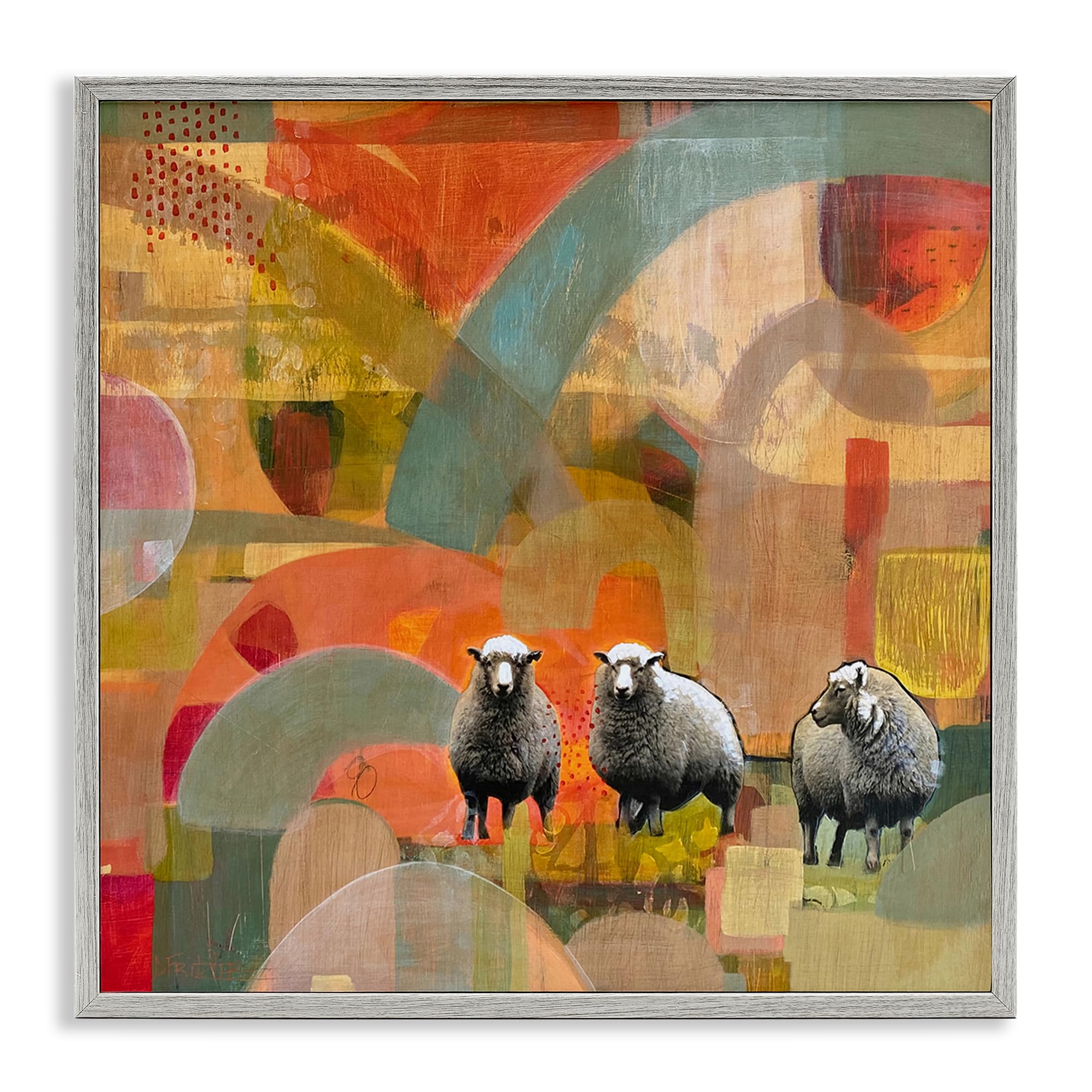 'Counting In My Sheep'| Framed Giclee Art