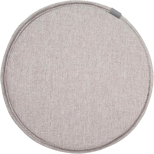 Miniatura 11 de Cojín de asiento redondo con lazos, funda de cojín transpirable de 13 pulgadas, cojín de tatami, cojín para silla de cocina, hogar, oficina con
