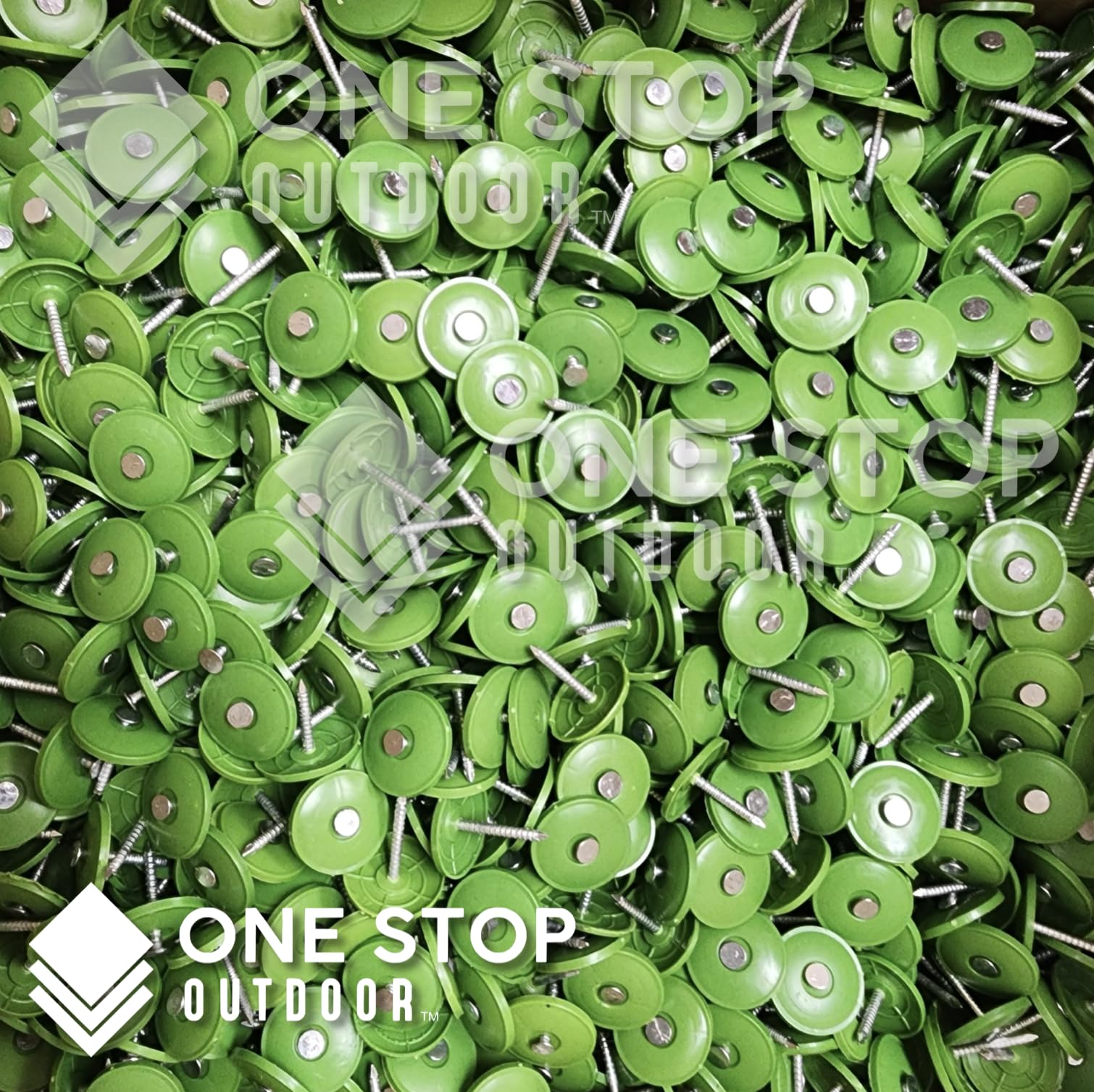 Lime Green Roofing Nails - 100 Pack -3