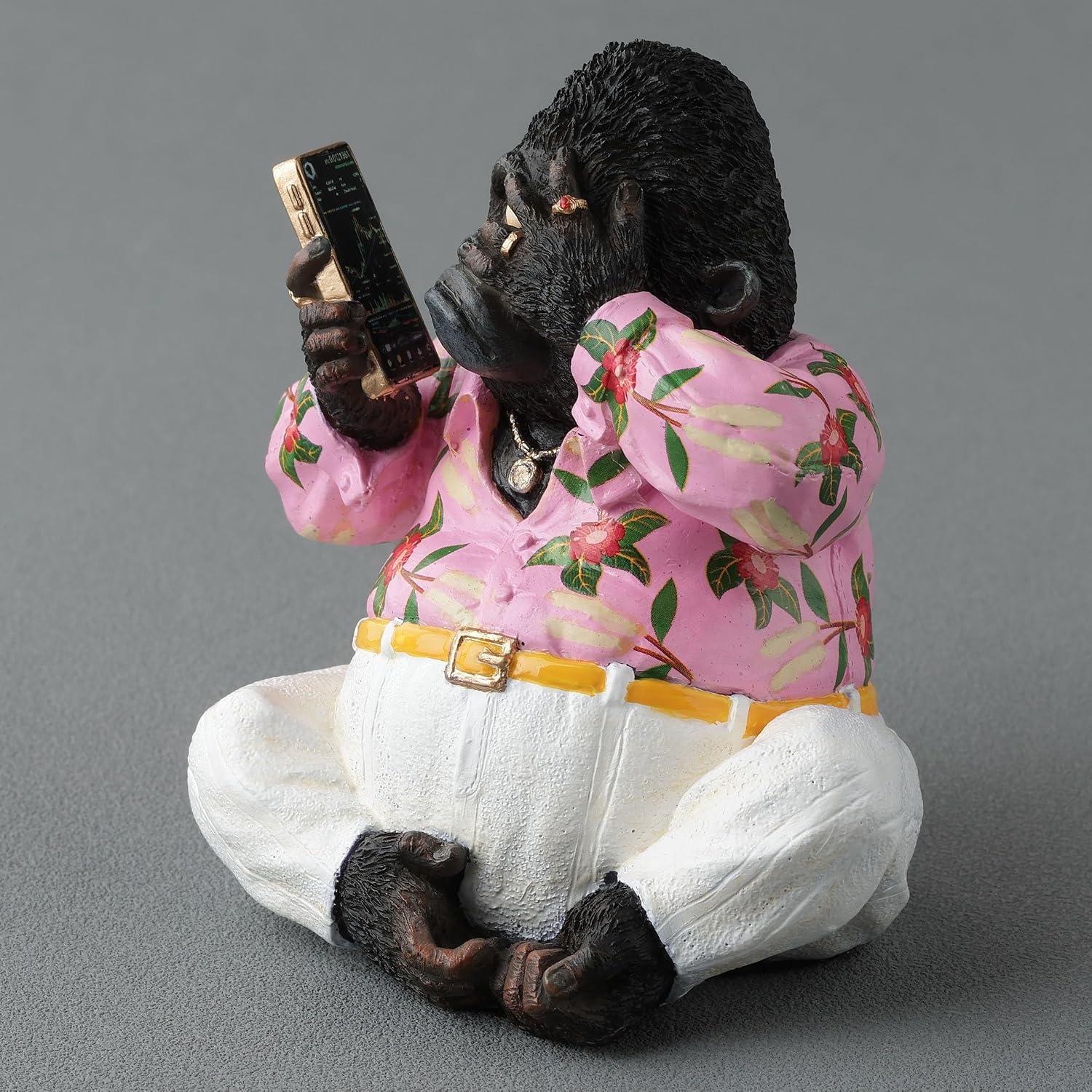 Veronese Design 4 Inch Gorilla Cartel I Did Not See A Thing See No Evil Polystone Hand Painted Animal Figurine image 3